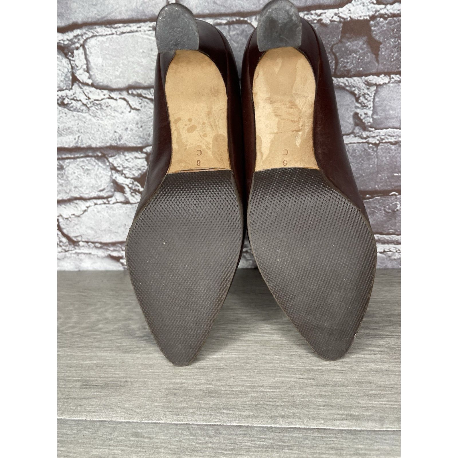 Bally Bally Athena Brown Leather Pointed Toe Pumps Dress Heels Wom Size US 8 / IT 38 - 14 Thumbnail