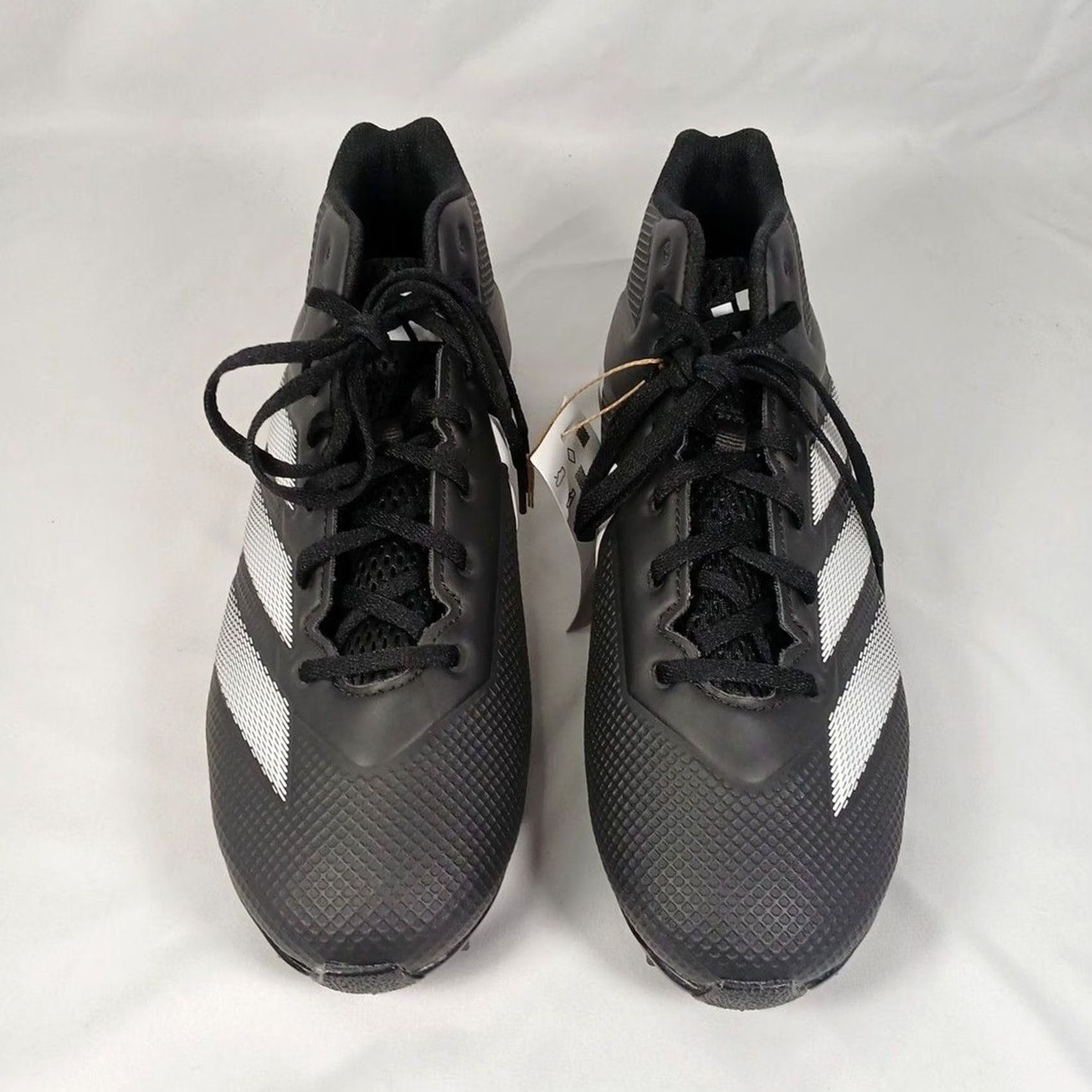 Adidas Adidas Adizero Impact 2.0 MD Mens Football Cleats Black White Size 10 New With Tags Size US 10 / EU 43 - 6 Thumbnail