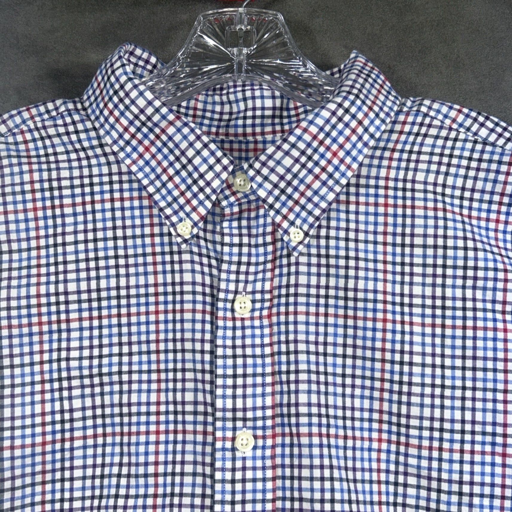 Polo Ralph Lauren Polo Ralph Lauren Button-Down Shirt Men 2XLT Blue Pony Check Long Sleeve Size US XXL / EU 58 / 5 - 3 Thumbnail