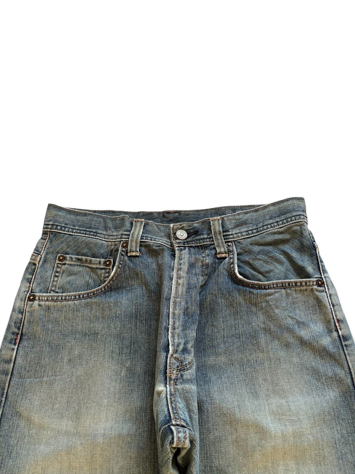 Edwin Exclusive Vintage Edwin Mud Wash Distressed Loose Baggy Jean Size US 30 / EU 46 - 4 Thumbnail
