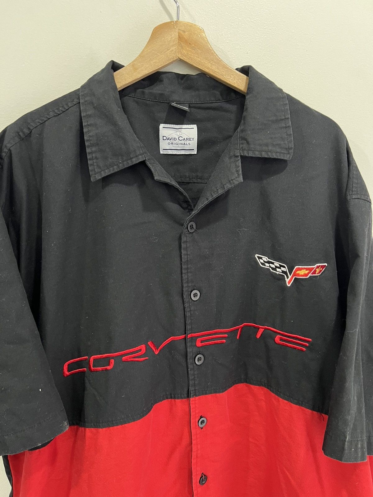 Vintage Vintage Corvette Button Up Shirt Spellout racing car 3xl Size US XL / EU 56 / 4 - 2 Thumbnail