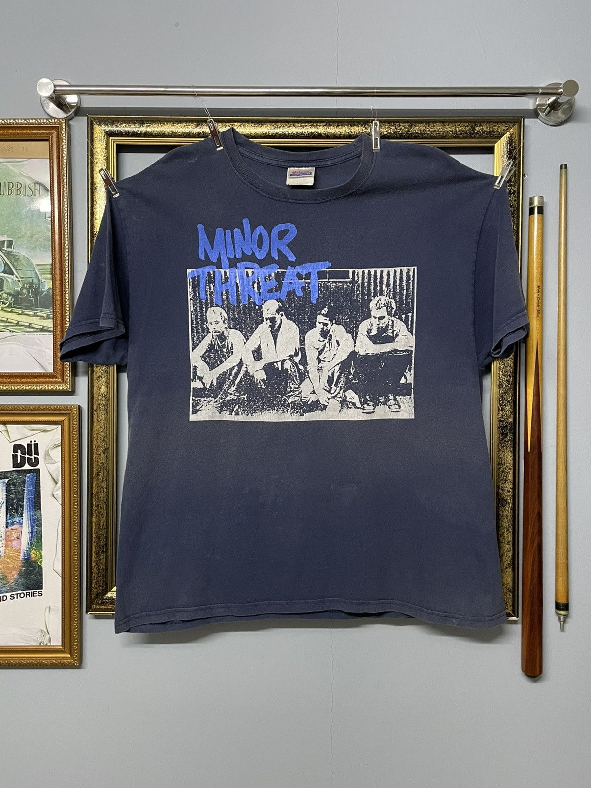 Vintage Vintage Minor Threat Out Of Step Hardcore Punk Sunfaded Tee Size US XL / EU 56 / 4 - 1 Thumbnail