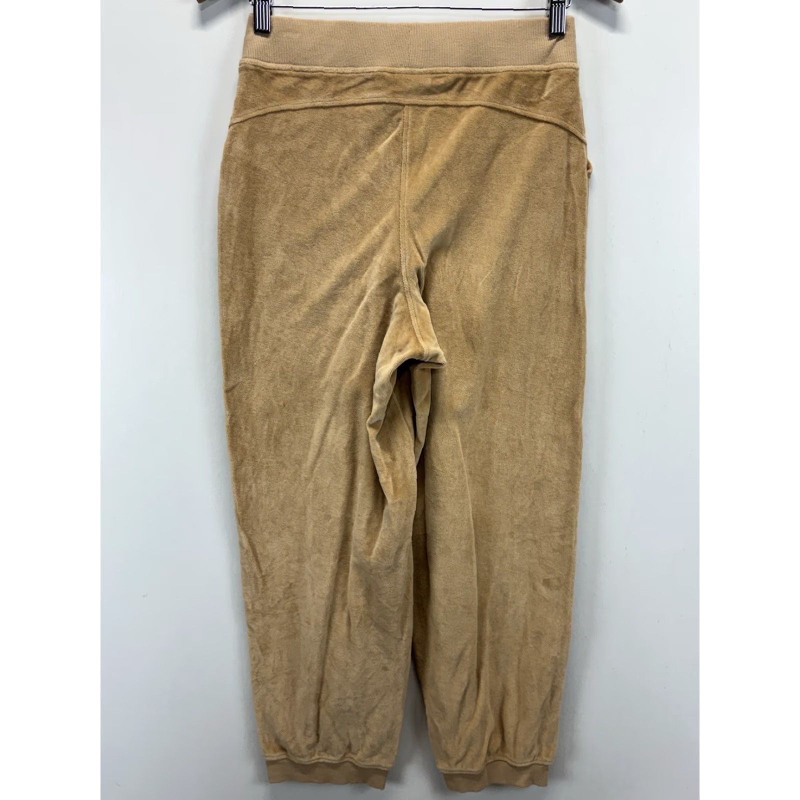Vintage Pact Sweatpants Womens S Sesame Velour Relaxed Lounge Organic Cotton Casual Beige Size 28" / US 6 / IT 42 - 4 Thumbnail