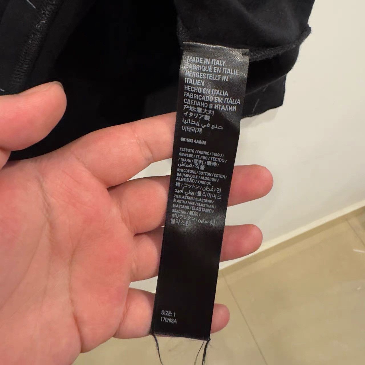 Balenciaga Balenciaga Black Logo All-over Long Sleeve K28 Size US S / EU 44-46 / 1 - 3 Thumbnail