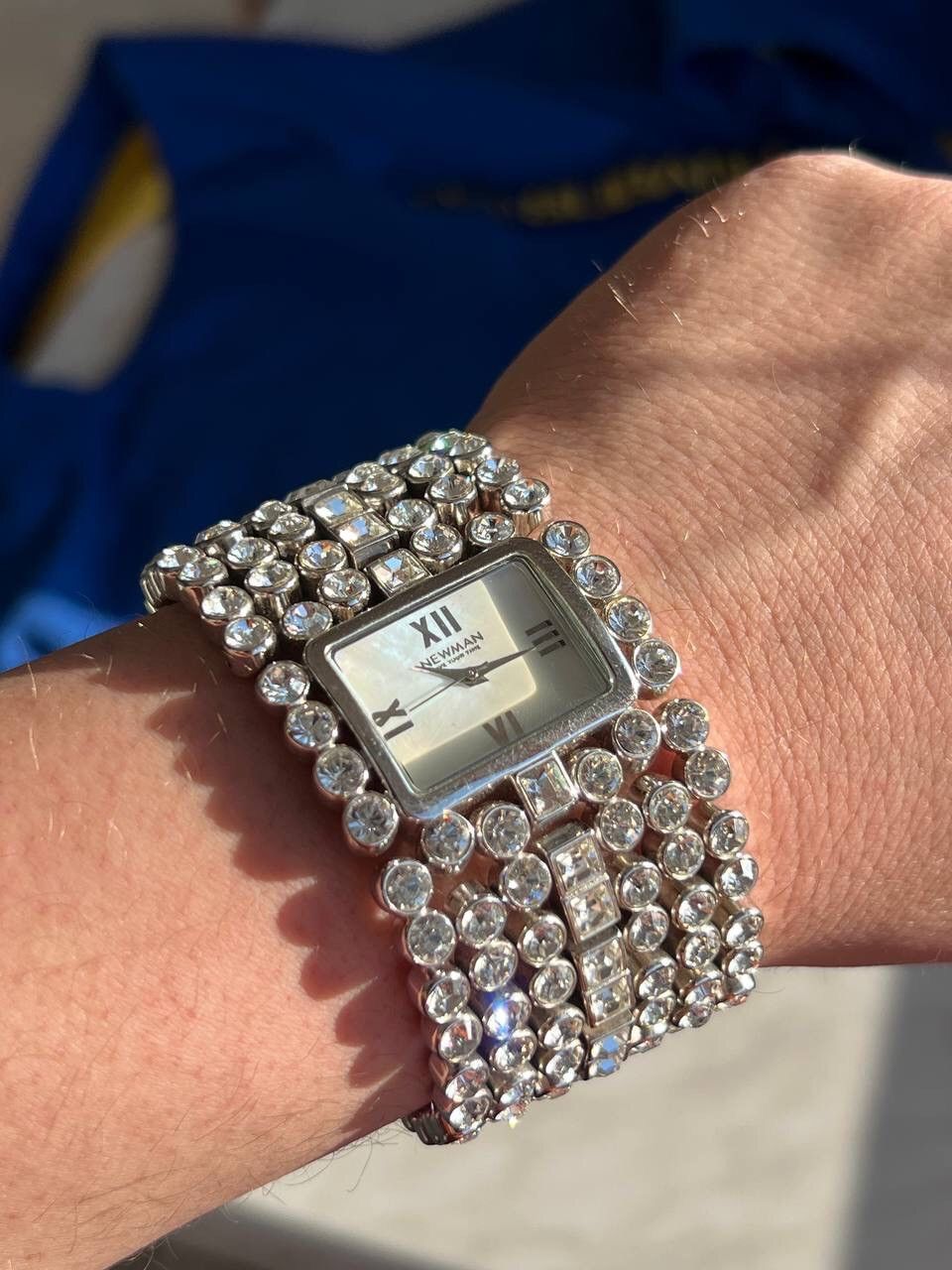 Japanese Brand × Vintage Vintage Crystal 💎 Japanese style futuristic Steel Watch Size ONE SIZE - 1 Thumbnail
