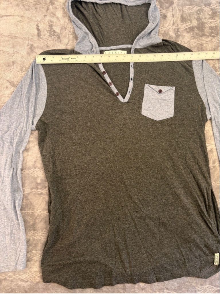 Ezekiel Men's Ezekiel Hoodie XL Gray Long Sleeve Size US XL / EU 56 / 4 - 2 Thumbnail