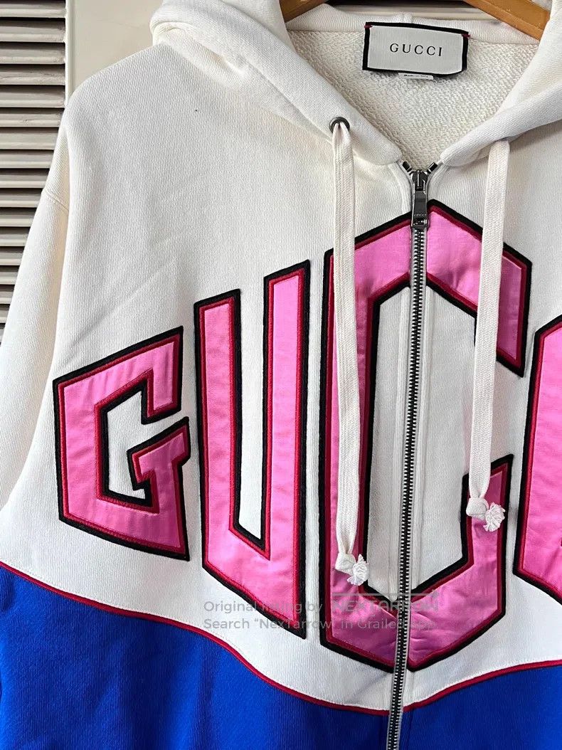 Gucci Gucci Large logo hooded jacket Size US M / EU 48-50 / 2 - 4 Thumbnail