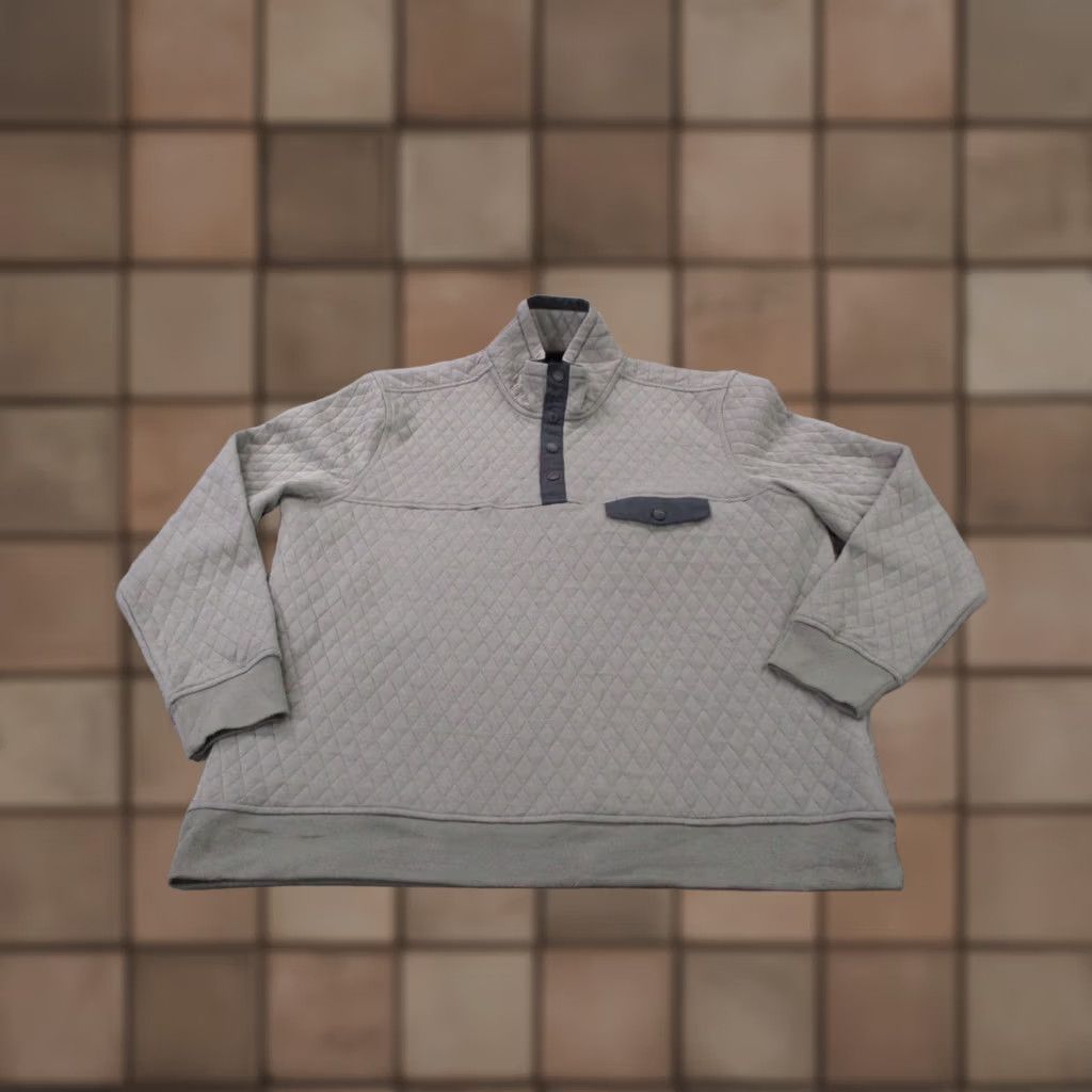 UNTUCKit UNTUCKit Sweatshirt Mens XL Gray Quilted Snap Pullover Sweater Casual Size US XL / EU 56 / 4 - 1 Thumbnail
