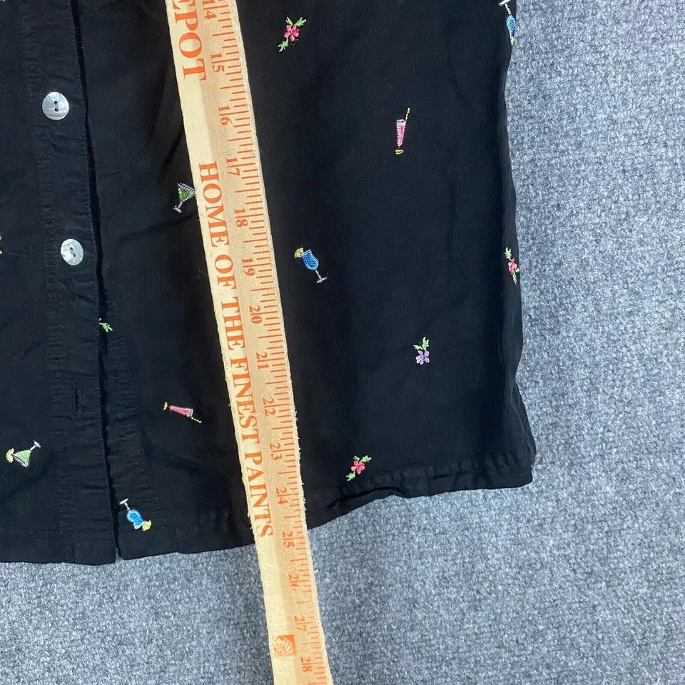Other AKS Amy K Su Top Women's 1X Button Up Black Plus Size ONE SIZE - 6 Thumbnail