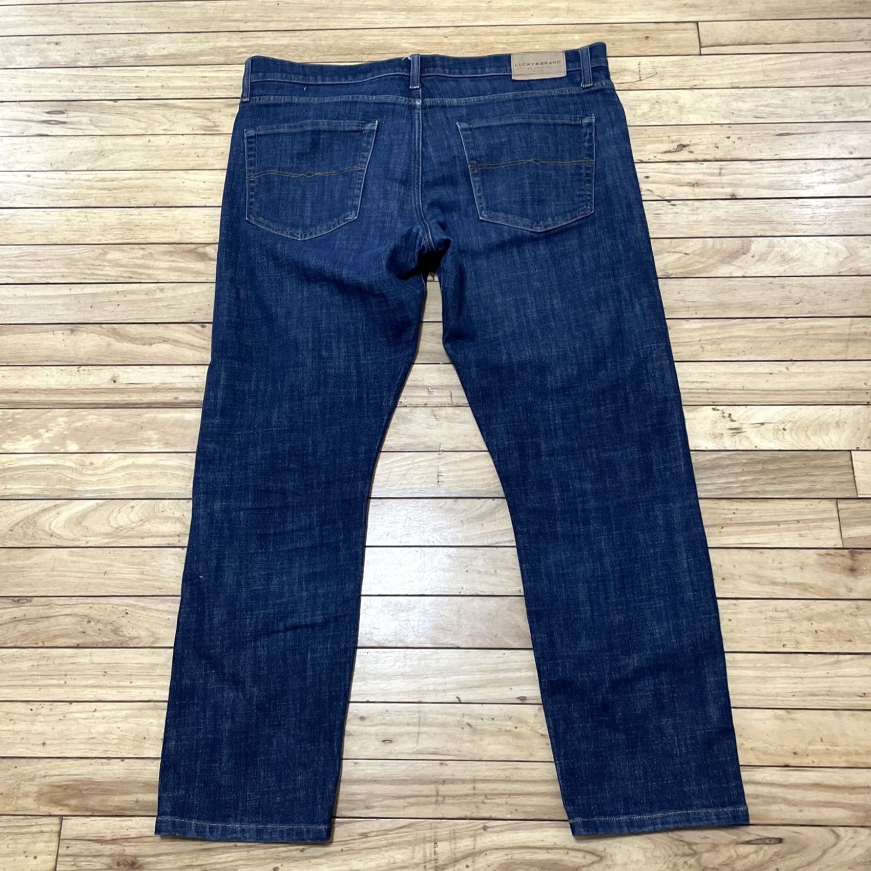 Lucky Brand LUCKY BRAND Jeans Men 38x32 Slim Straight Denim 5-Pocket Dark Blue 38x32 N/A Size US 38 / EU 54 - 5 Thumbnail
