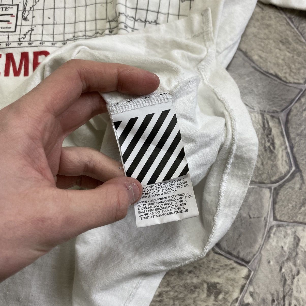 Off-White Off White Logo T-Shirt “Temperature” / Black Size US M / EU 48-50 / 2 - 9 Thumbnail