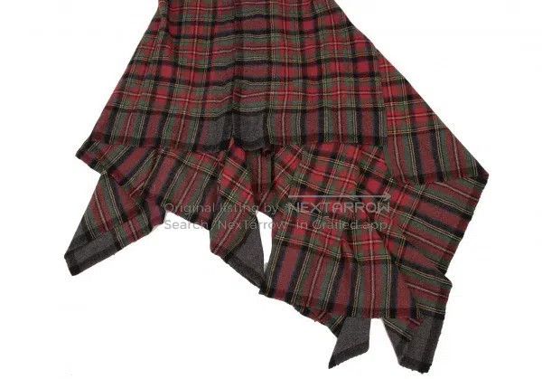 Comme des Garcons Comme des Garcons Red Retro Plaid Long Vest Size S / US 4 / IT 40 - 7 Thumbnail