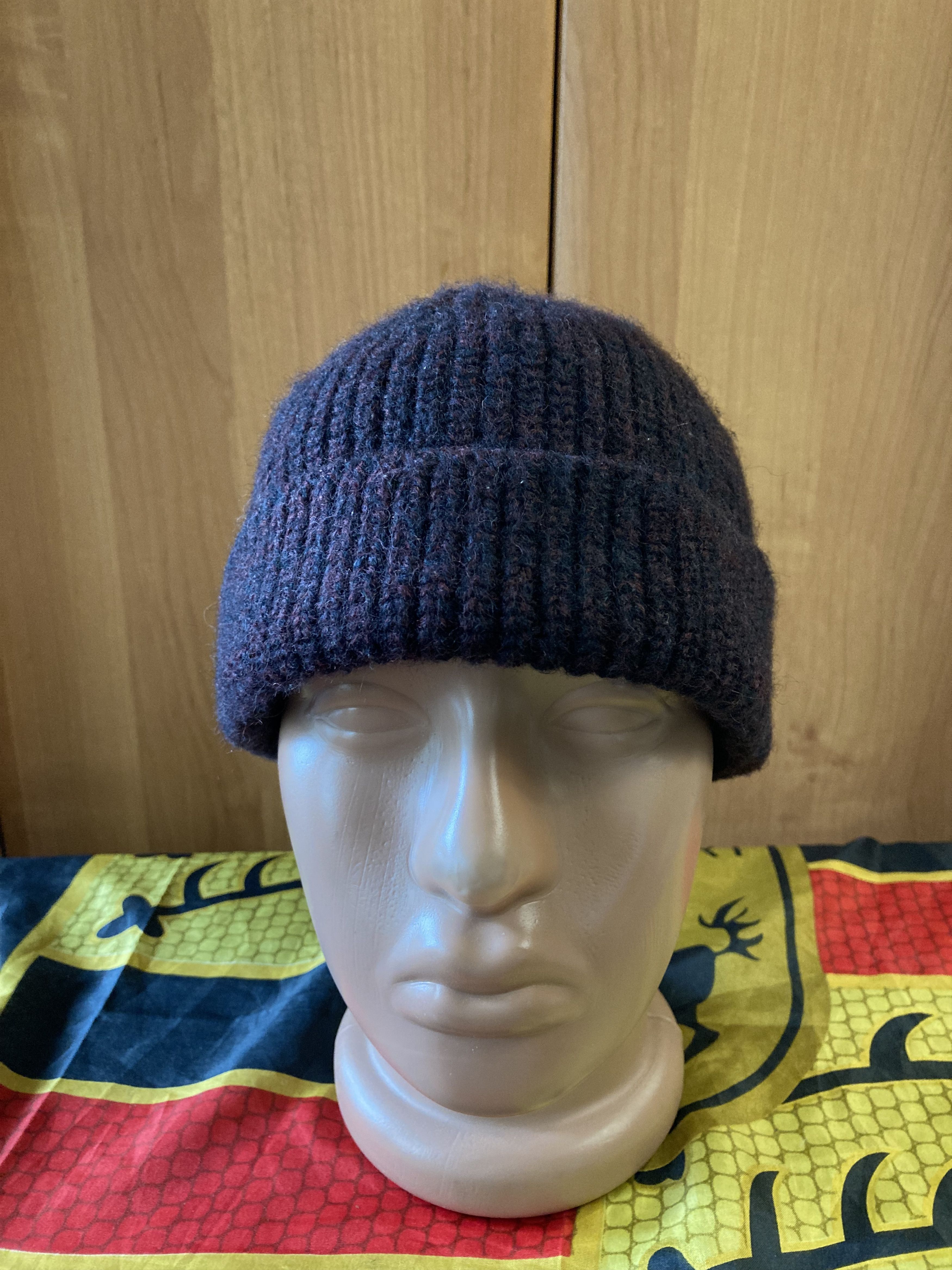 Lanvin Vintage Lanvin Wool Beanie Maroon Melange Hat Size ONE SIZE - 2 Thumbnail