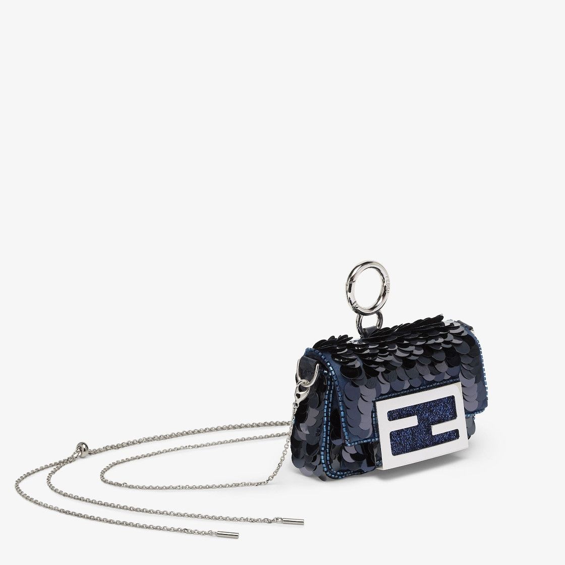 Fendi o1s1wg111224 Size: OS / Nano Baguette Charm Bag in Blue Size ONE SIZE - 1 Thumbnail
