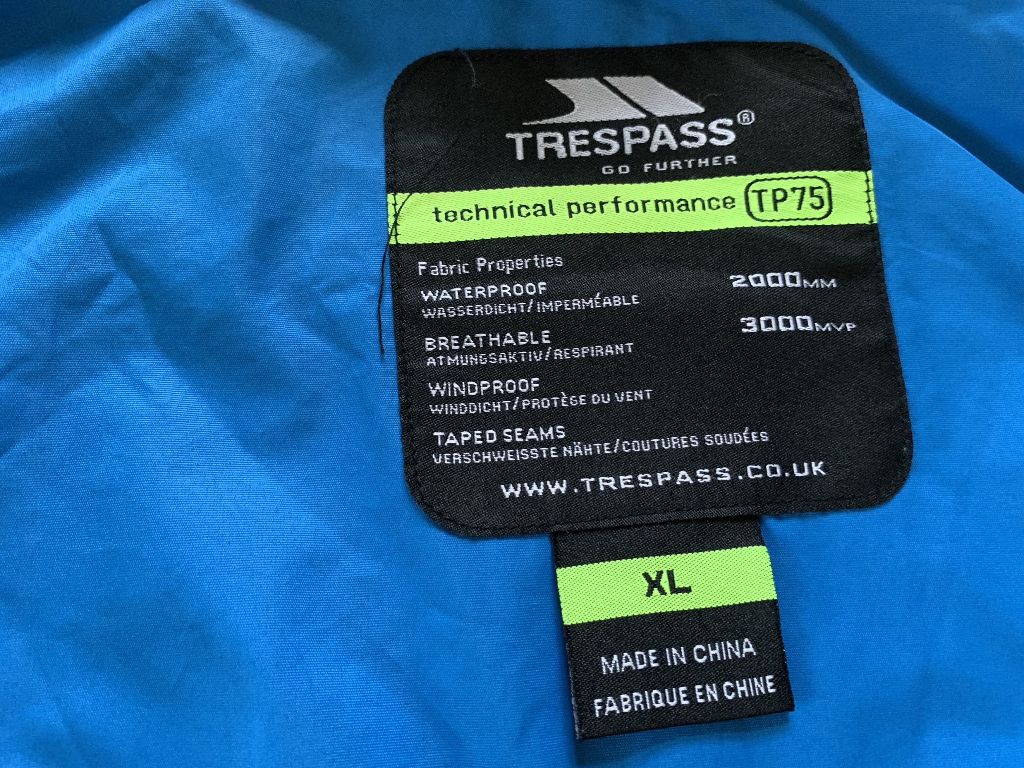 Other Trespass Waterproof Trekking Jacket Size US XL / EU 56 / 4 - 6 Thumbnail