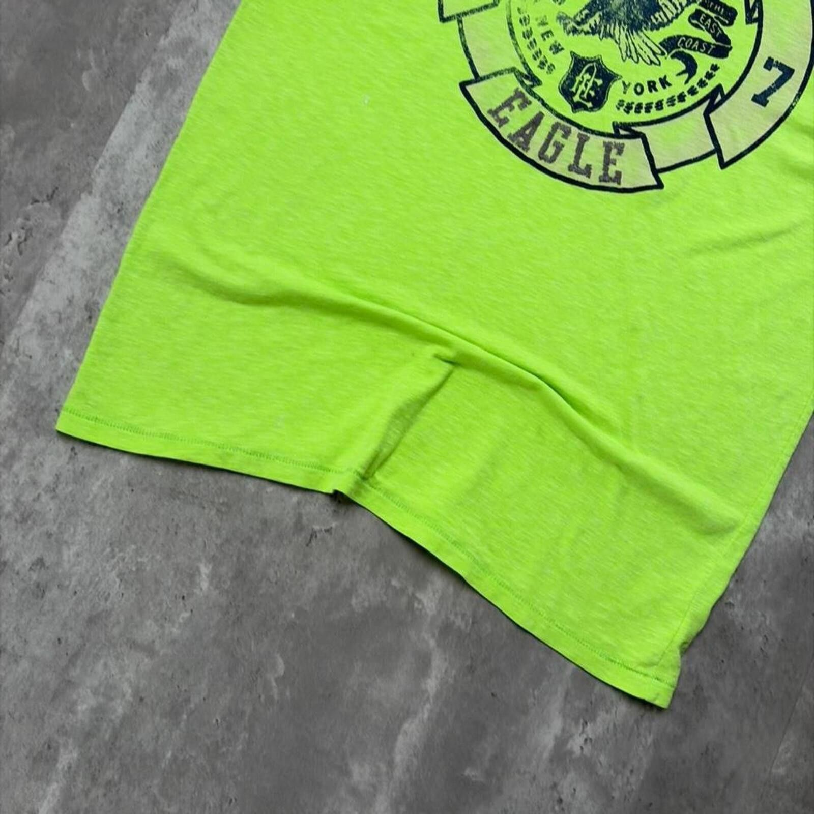 American Eagle Outfitters Y2K Yellow American Eagle Grunge Skater Gothic T-Shirt Size US L / EU 52-54 / 3 - 3 Thumbnail