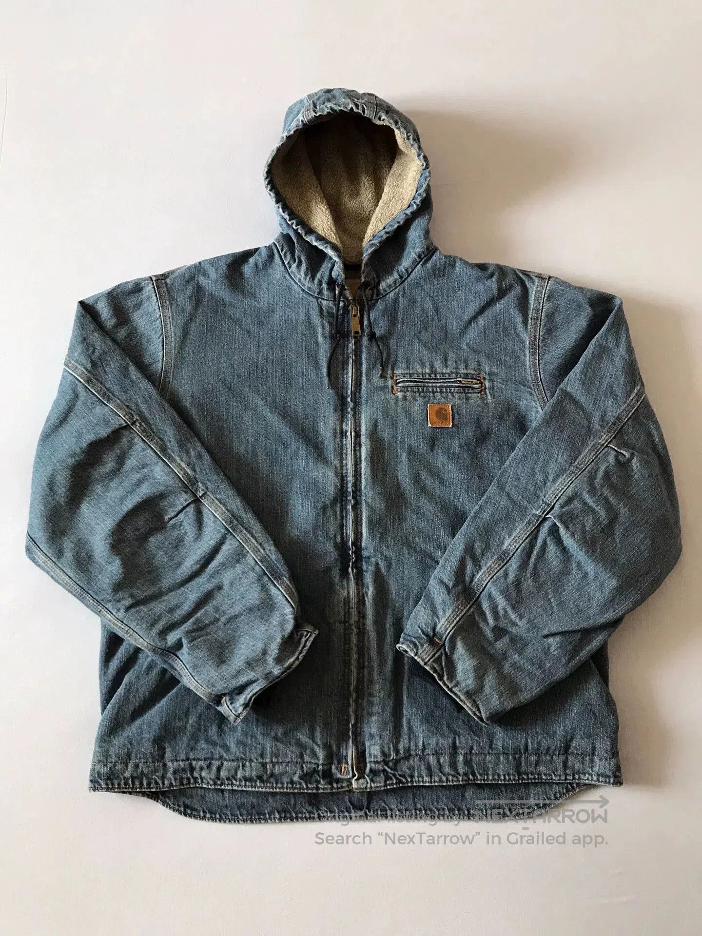 Carhartt Carhartt J239 Denim Hooded Jacket. Size US XL / EU 56 / 4 - 1 Thumbnail