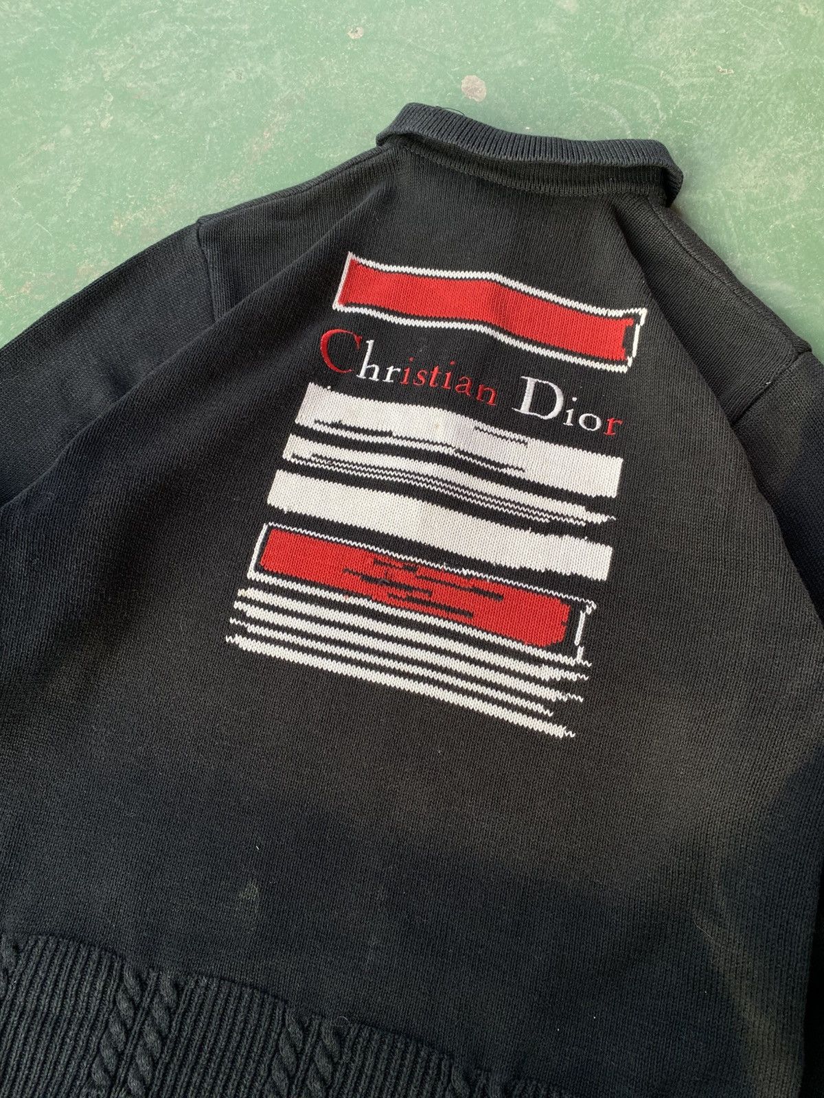 Christian Dior Monsieur 1980s - Christian Dior Sports Polo Logo Embroidered Knit Size US M / EU 48-50 / 2 - 6 Thumbnail