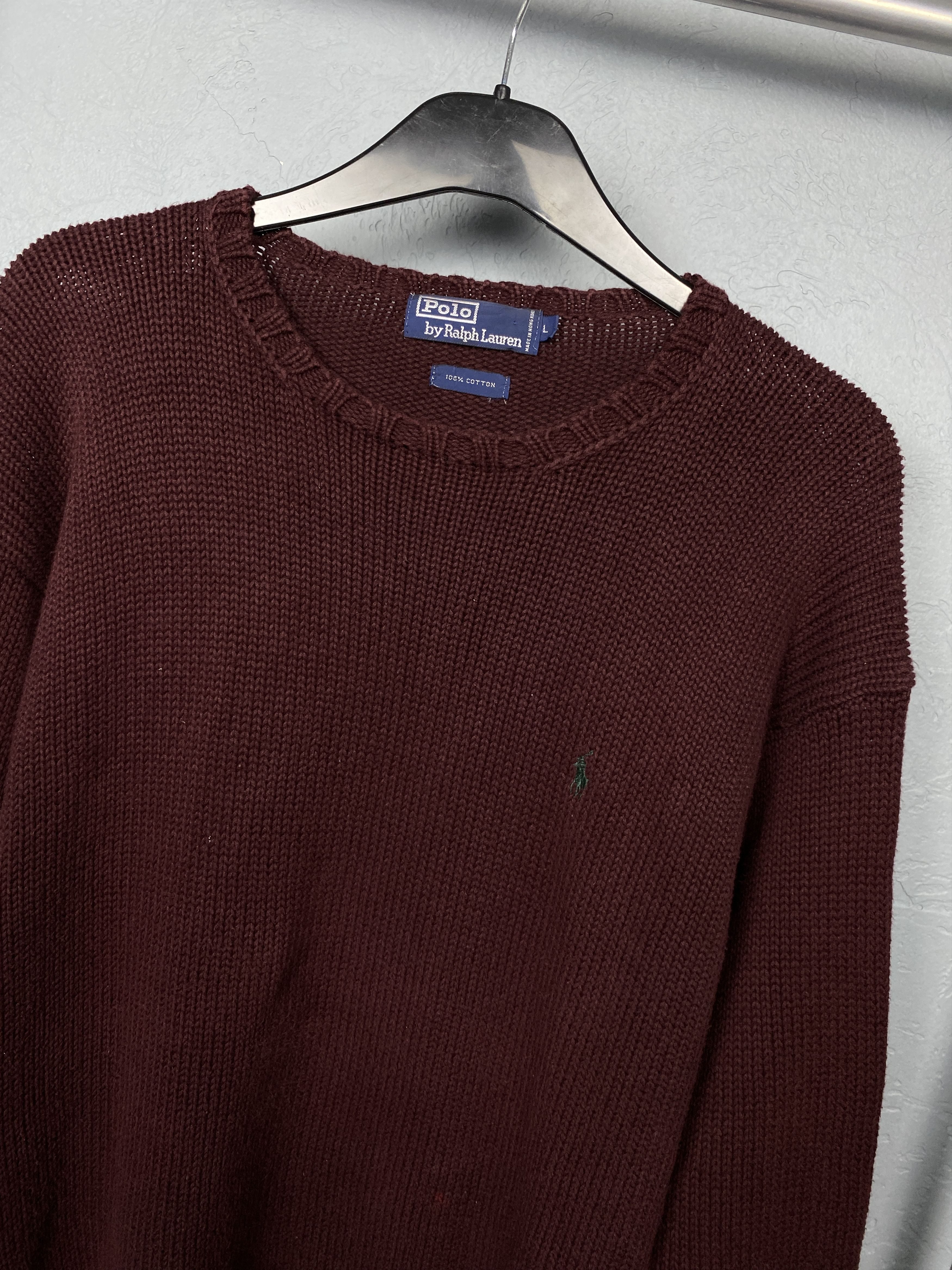 Polo Ralph Lauren × Ralph Lauren × Vintage Polo Ralph Lauren 90s Vintage Mens Knit Sweater Size US L / EU 52-54 / 3 - 2 Thumbnail