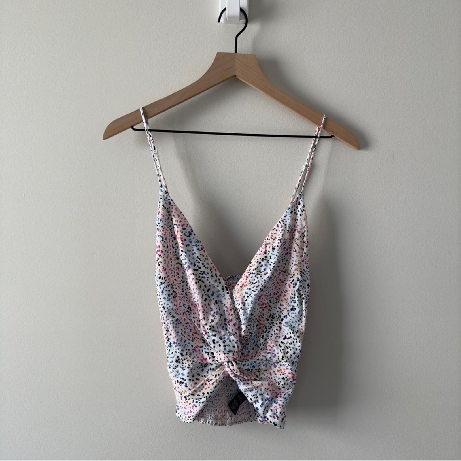 REVOLVE Revolve AFRM Multicolor Animal Print Crop Tie Front Camisole Size XL / US 12-14 / IT 48-50 - 1 Thumbnail