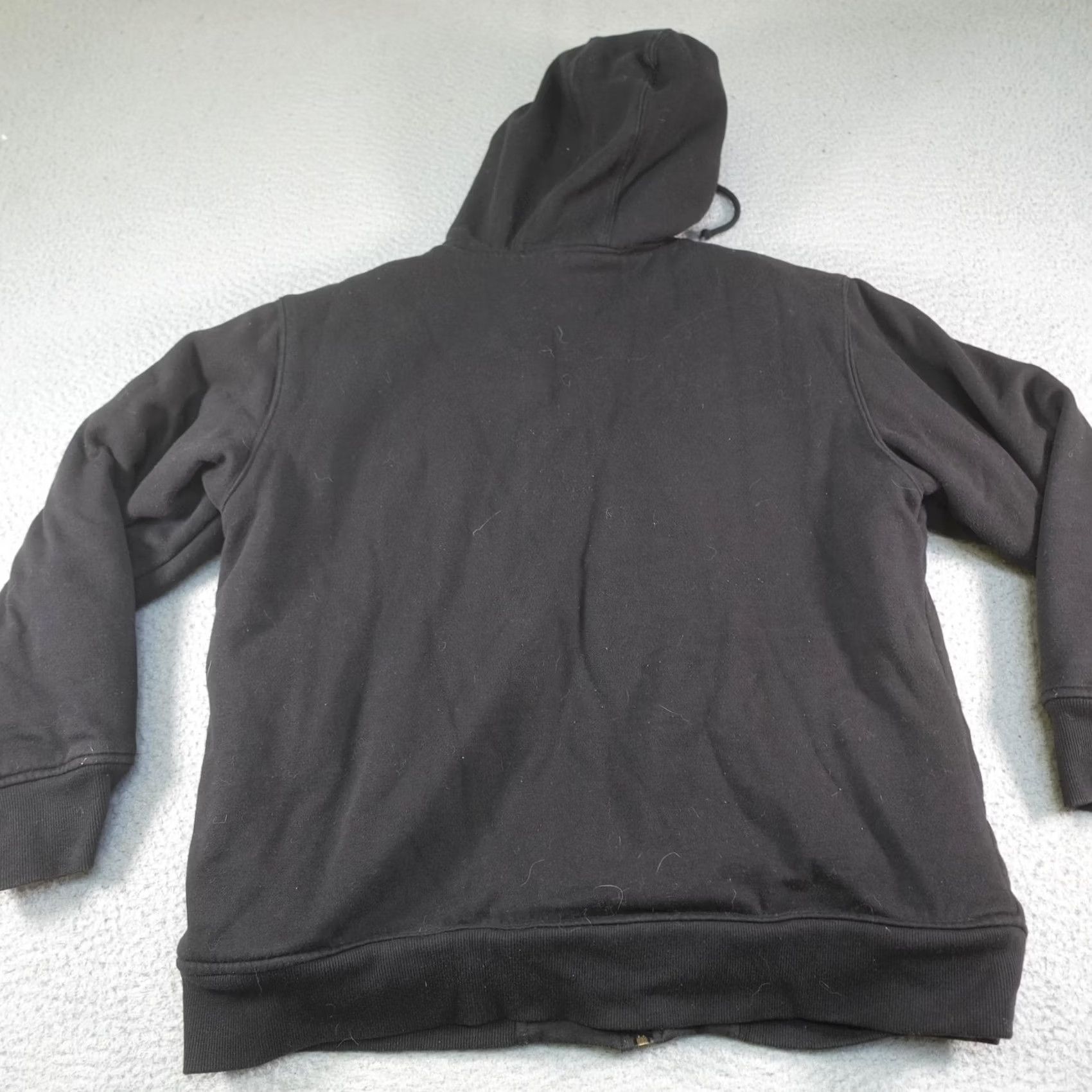 Wrangler Wrangler Jacket Mens XL Black Full Zip Hooded Fleece Heavyweight Warm Workwear Size US XL / EU 56 / 4 - 3 Thumbnail