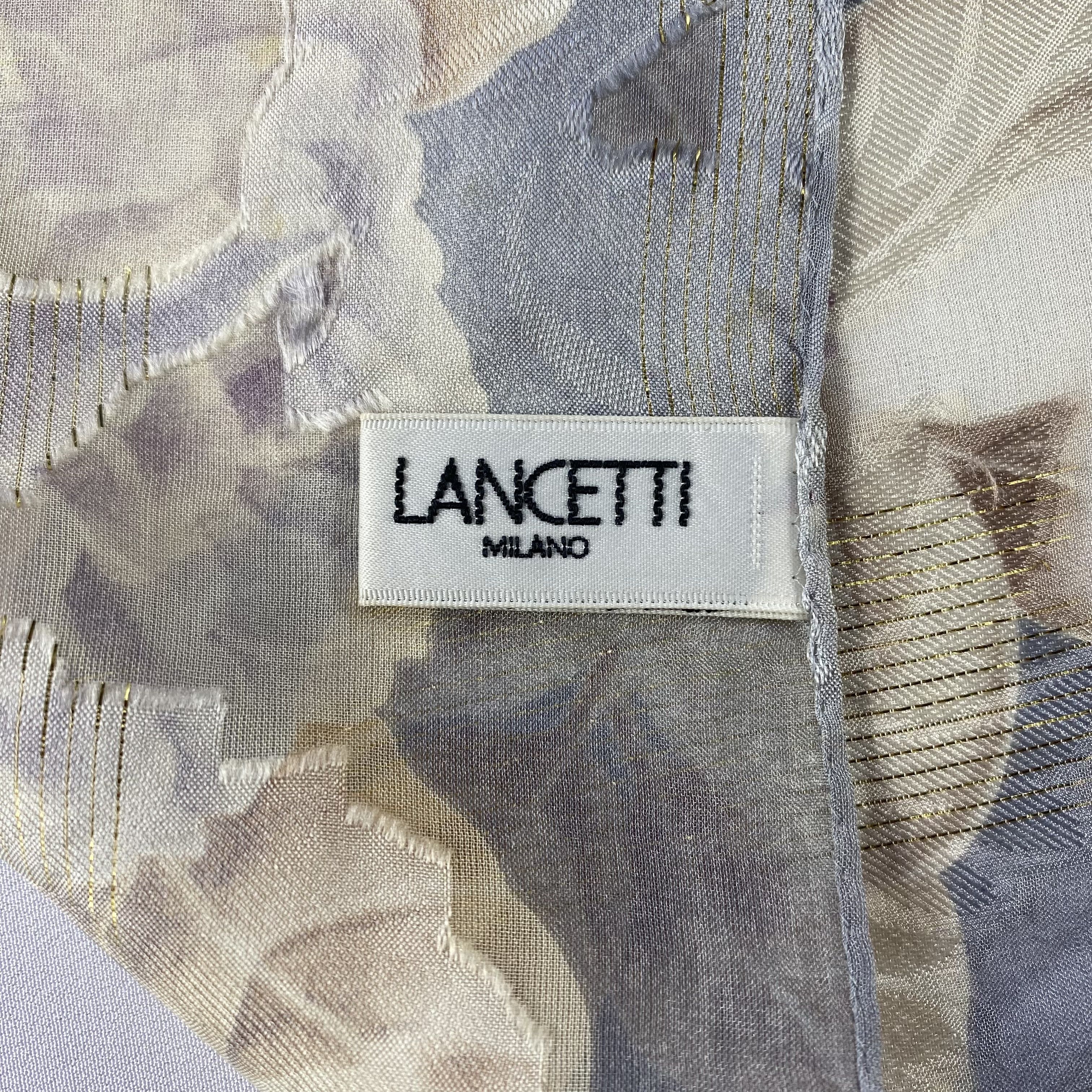 Japanese Brand × Vintage Vintage Lancetti Floral Silk Scarf SS087 Size ONE SIZE - 7 Thumbnail
