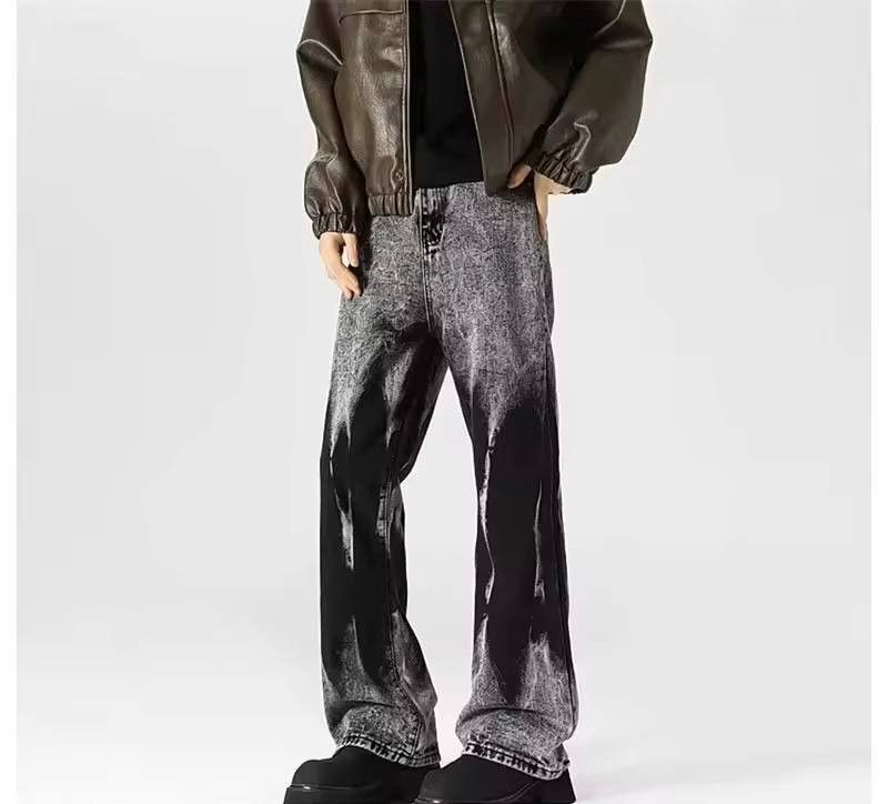 Japanese Brand × Vintage black print jeans Size US 36 / EU 52 - 1 Thumbnail