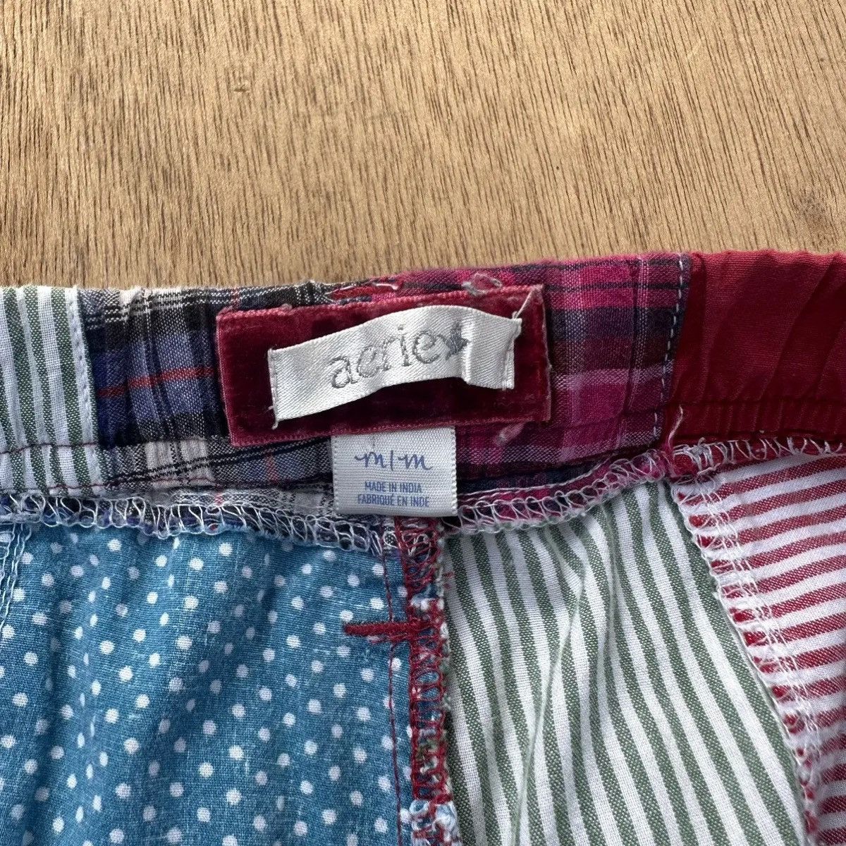 Aries VINTAGE JAPANESE AERIES DRAWSTRING WAIST PATCHWORK PANTS Size US 34 / EU 50 - 6 Thumbnail