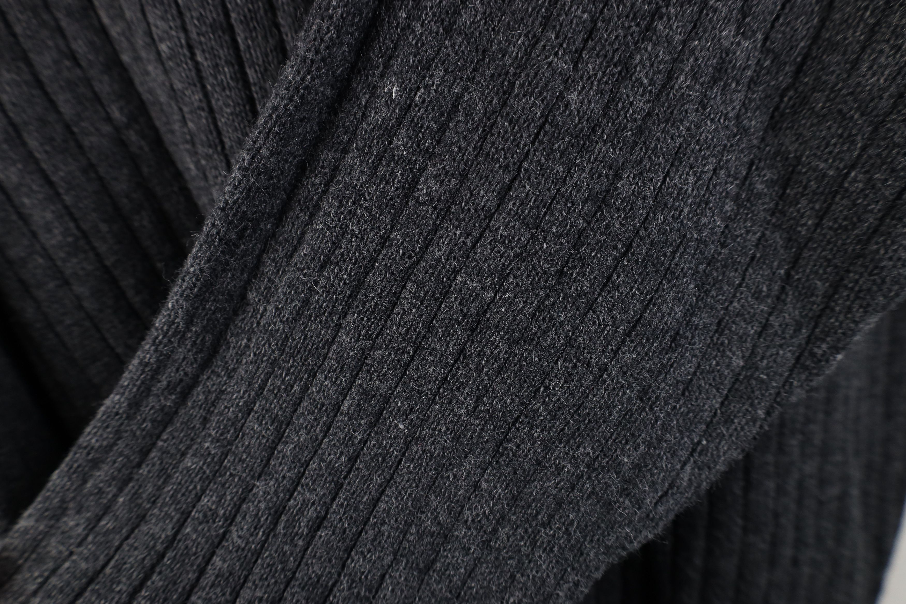 Vintage Vintage 90s Streetwear Blank Ribbed Knit Crewneck Sweater Size US L / EU 52-54 / 3 - 4 Thumbnail