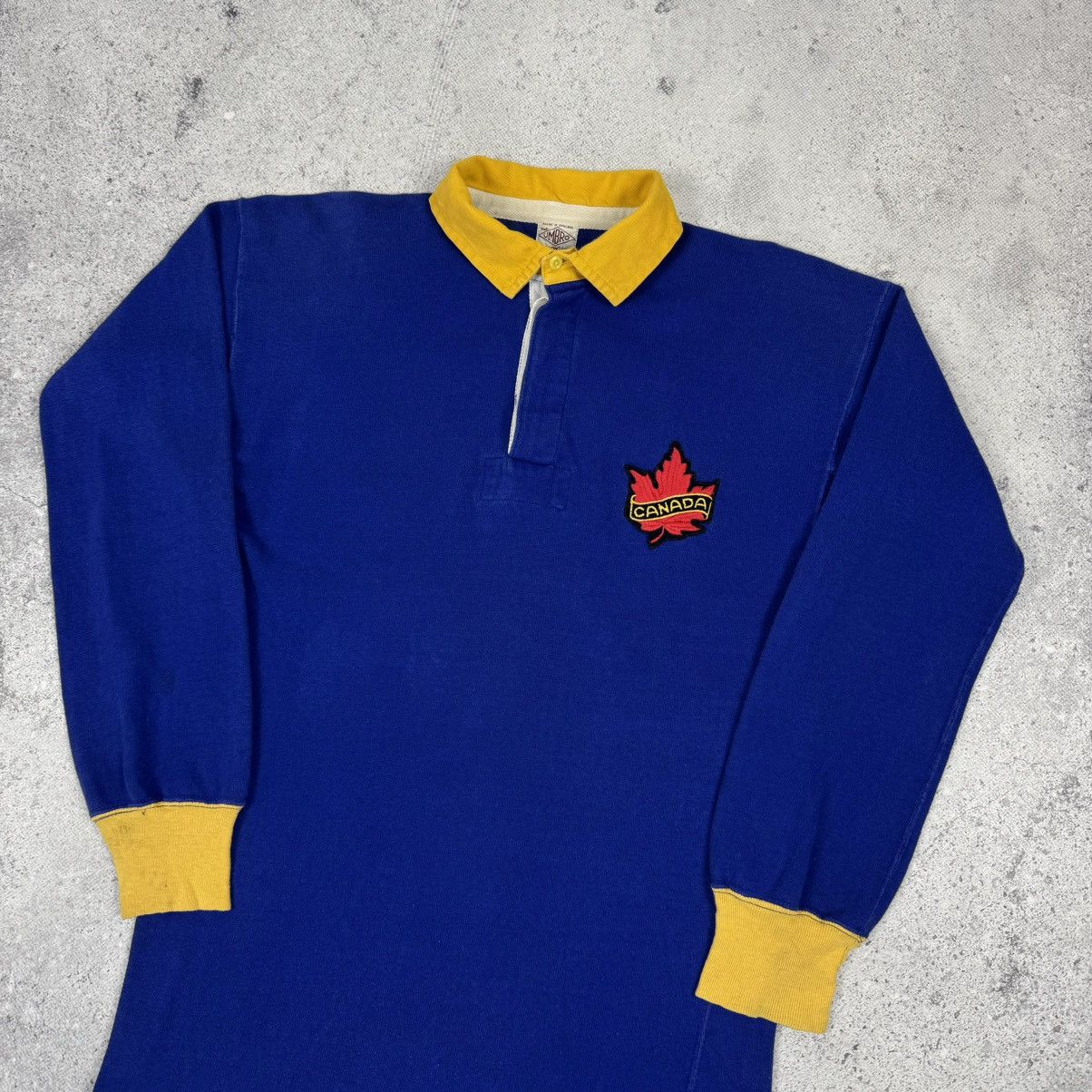 Umbro 1960s Vintage Rugby Canada National Team Long Sleeve Shirt Size US M / EU 48-50 / 2 - 6 Thumbnail