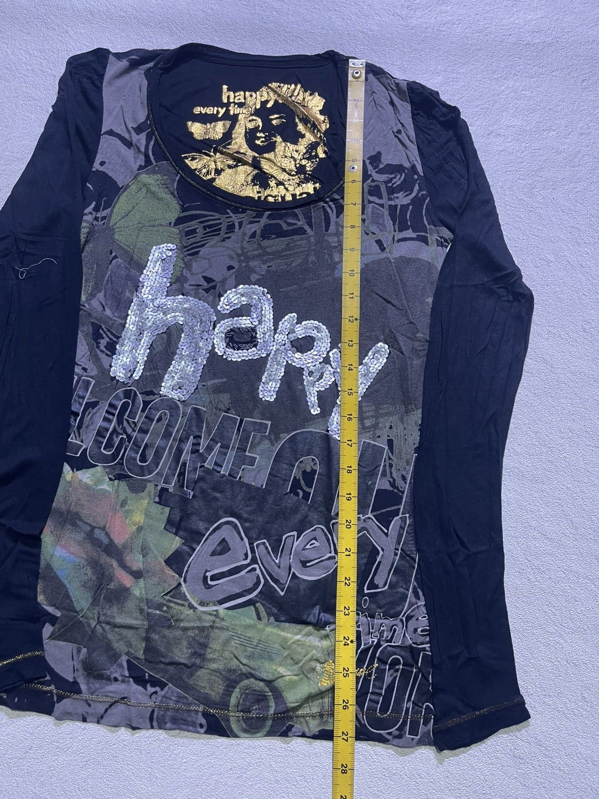 Hysteric Glamour Y2K long sleeve tshirt women's full print motif Size S / US 4 / IT 40 - 6 Thumbnail