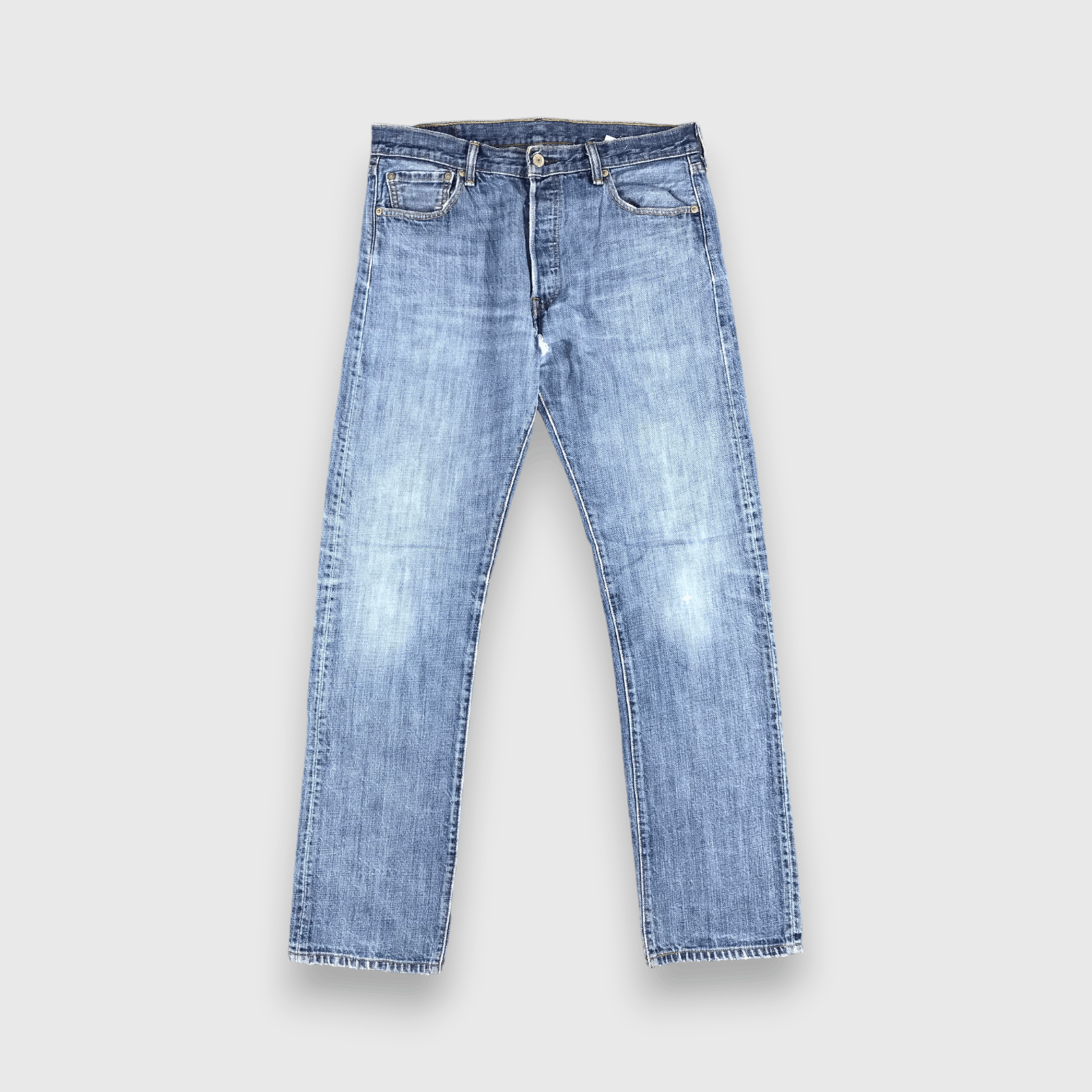 Levi's Vintage Blue Wash Levis 501 Jeans-J2208 Size US 33 - 1 Thumbnail