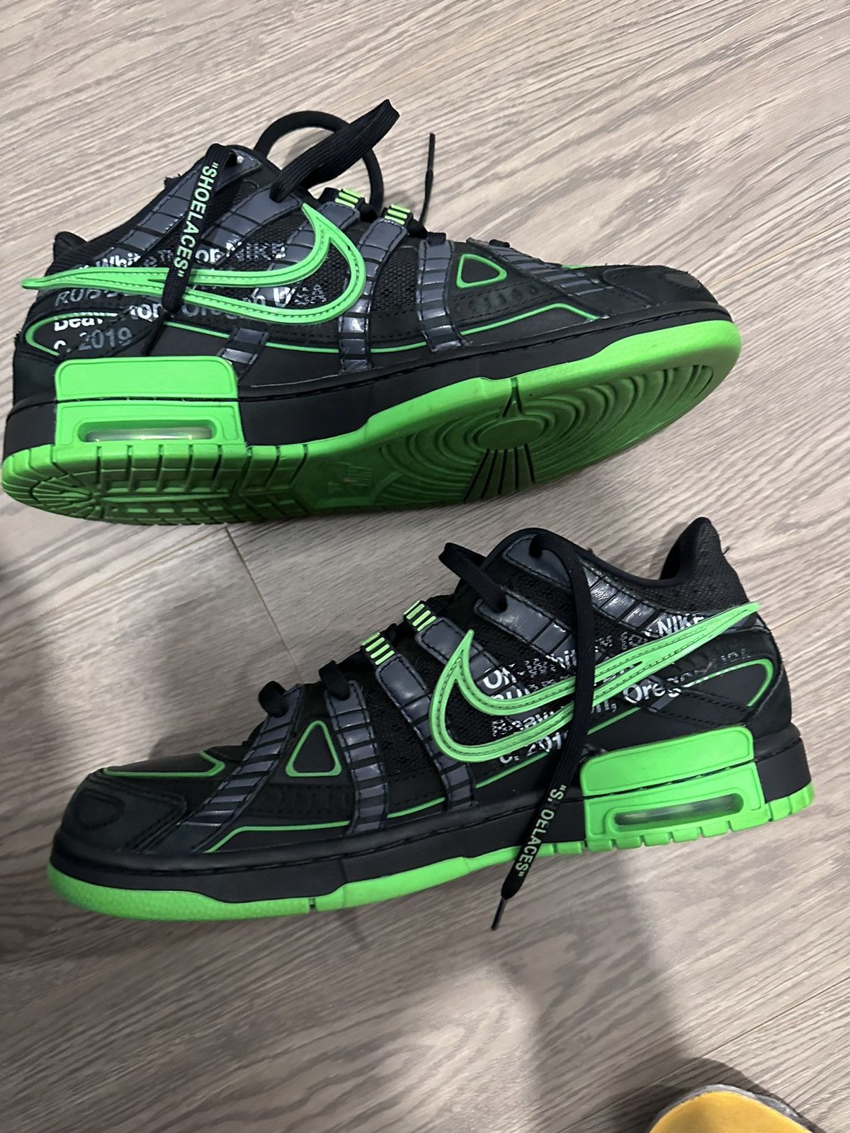 Nike × Off-White Nike Air Rubber Dunk Green-Strike Size US 11 / EU 44 - 3 Thumbnail