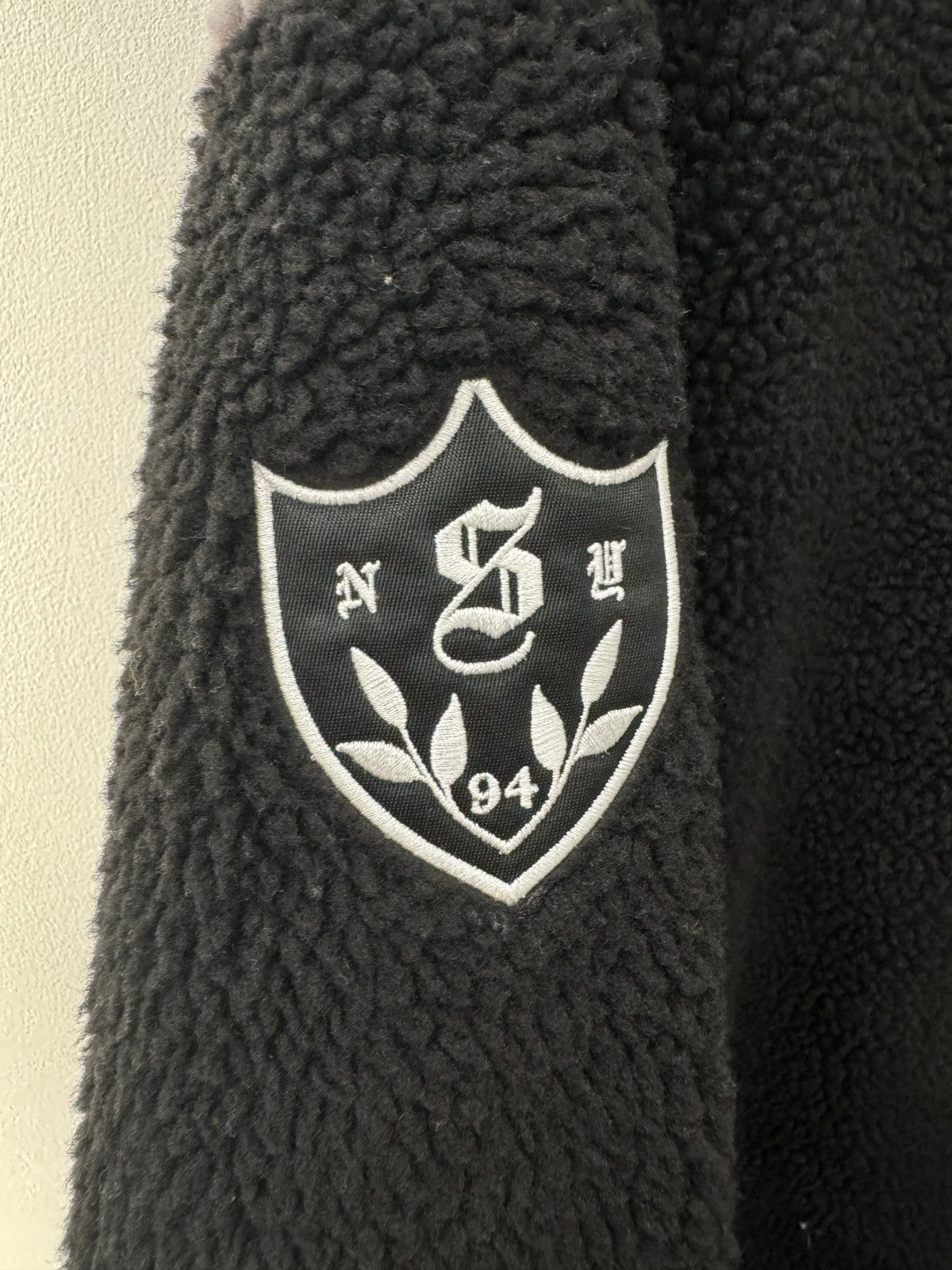 Supreme Supreme Arc Logo Black Fleece Pullover Quarter Zip Size US XL / EU 56 / 4 - 3 Thumbnail