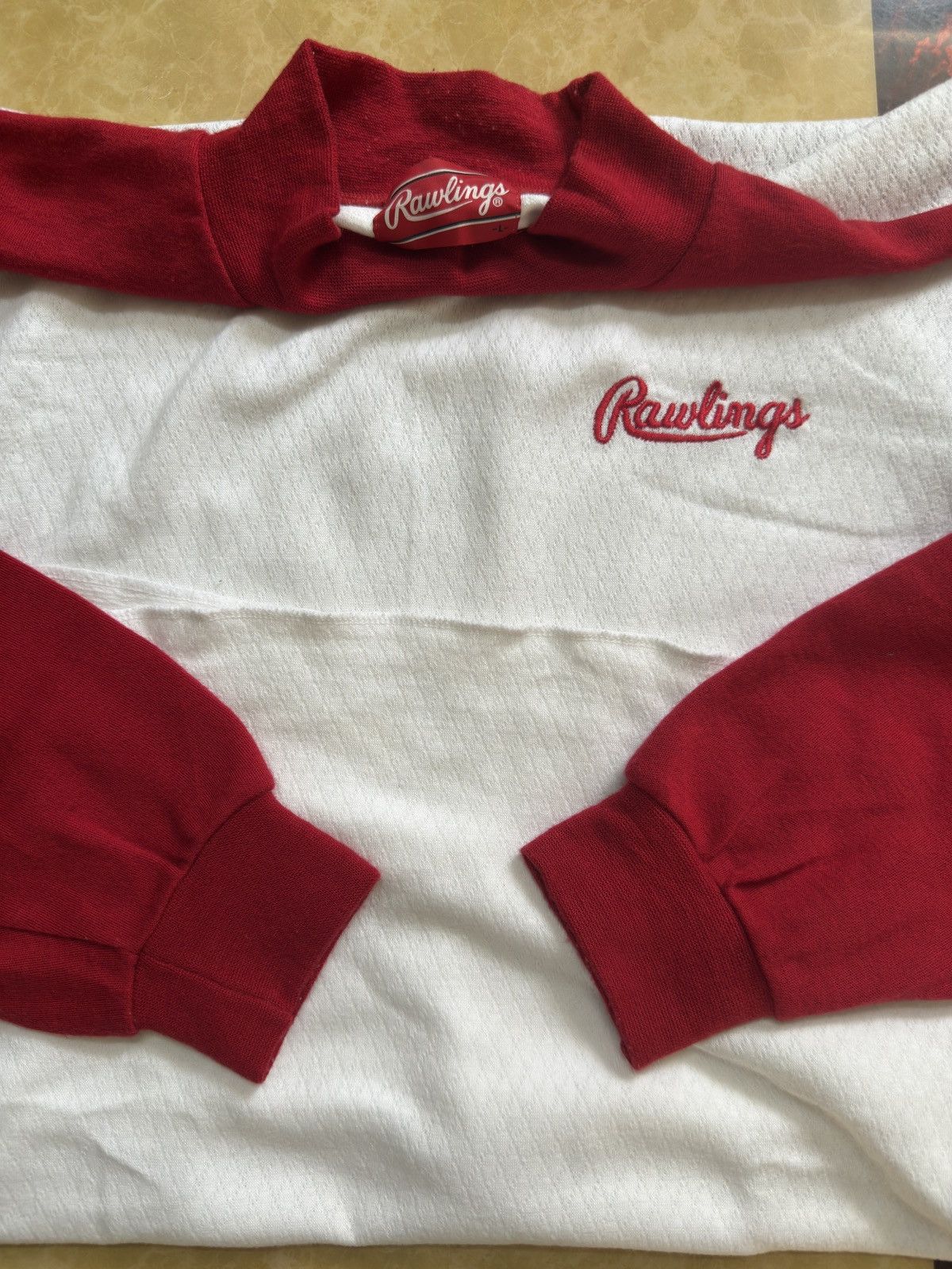 Other Vintage 90s Rawlings x Asics "Made In Japan" Baseball Jersey Size US L / EU 52-54 / 3 - 7 Thumbnail