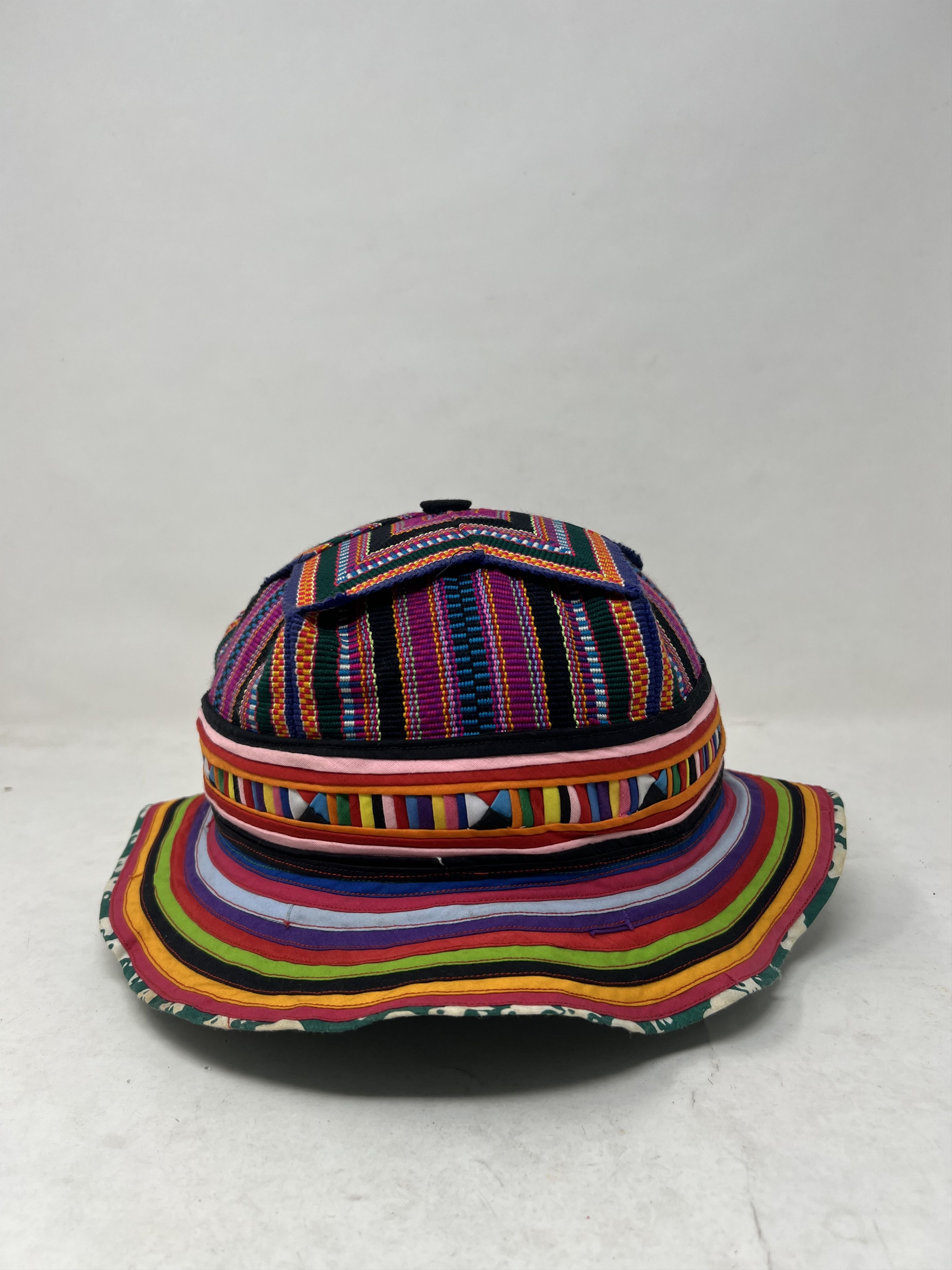 Hat Club Navajo Hill Tribe Hippie Hobo Multicolor Woven Hat Size ONE SIZE - 1 Thumbnail
