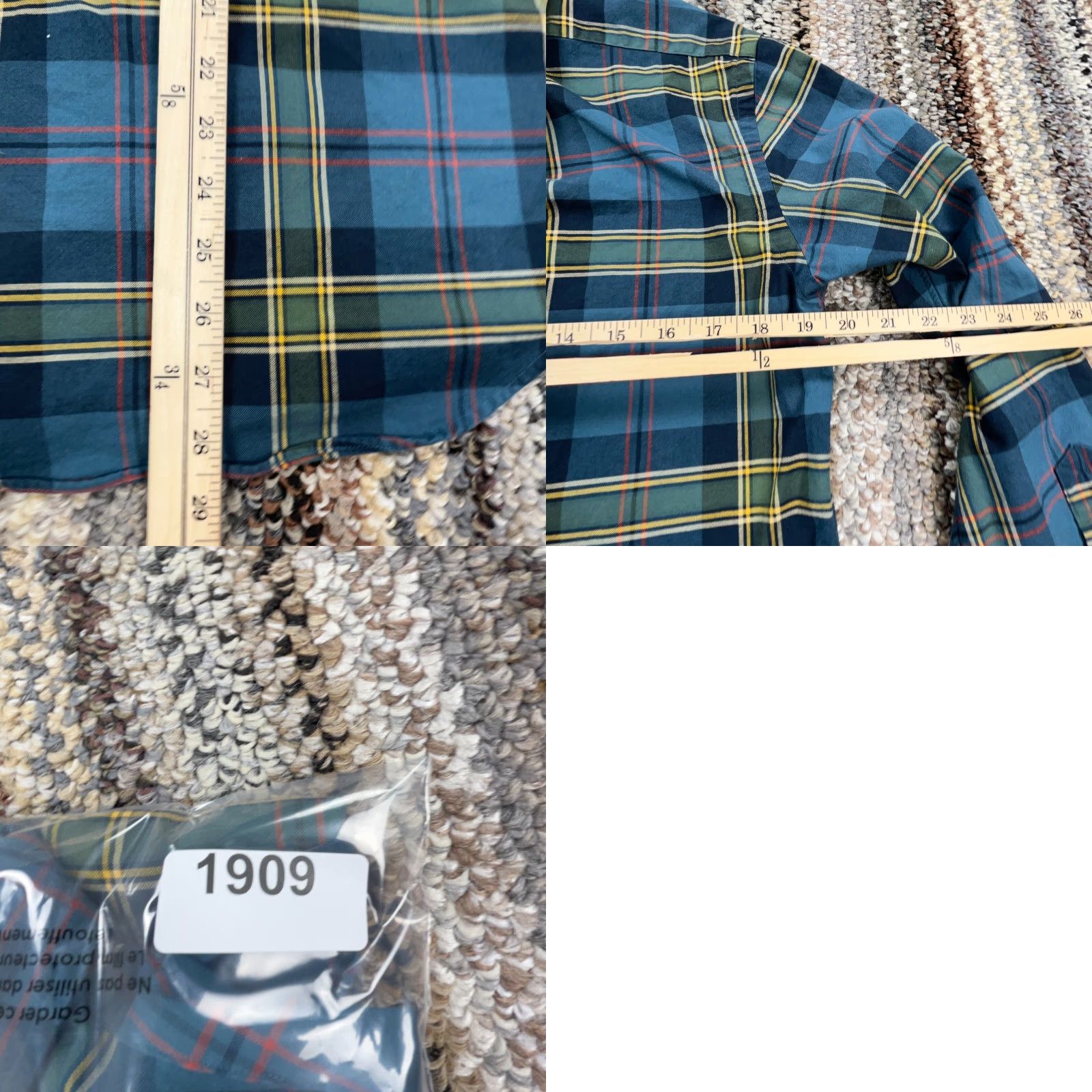 Ralph Lauren Ralph Lauren Shirt Men Small Blue Green Tartan Plaid Button Up Oxford Cloth Sl Size US S / EU 44-46 / 1 - 8 Thumbnail