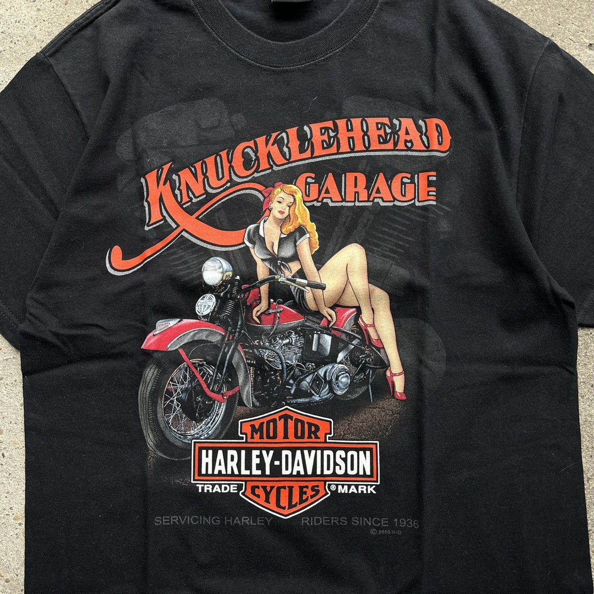 Harley Davidson × Vintage × West Coast Choppers Harley Davidson knucklehead California Vintage tshirt Size US S / EU 44-46 / 1 - 3 Thumbnail