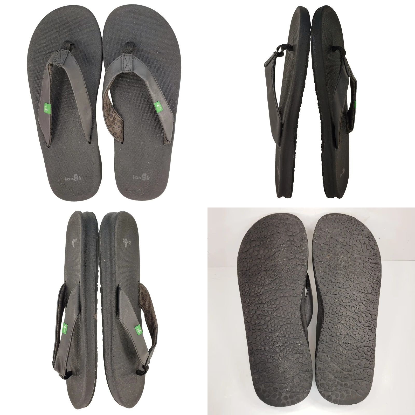 Sanuk Sanuk Yoga Mat Sandals Flip Flop Women's Size 9 Black Cushy Comfort Lite Sandals, Womens, 9, Black, Yoga Mat, Sanuk, Flip Flop Size US 9 / IT 39 - 8 Thumbnail