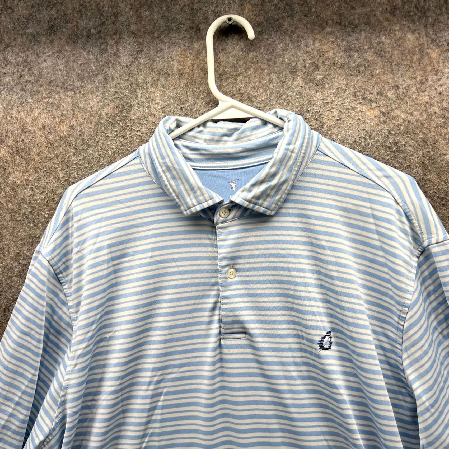 Vintage Fairway & Greene Polo Shirt Mens XL Blue Stripes USA Golf Golfer Club Course Shirt Size US XL / EU 56 / 4 - 5 Thumbnail