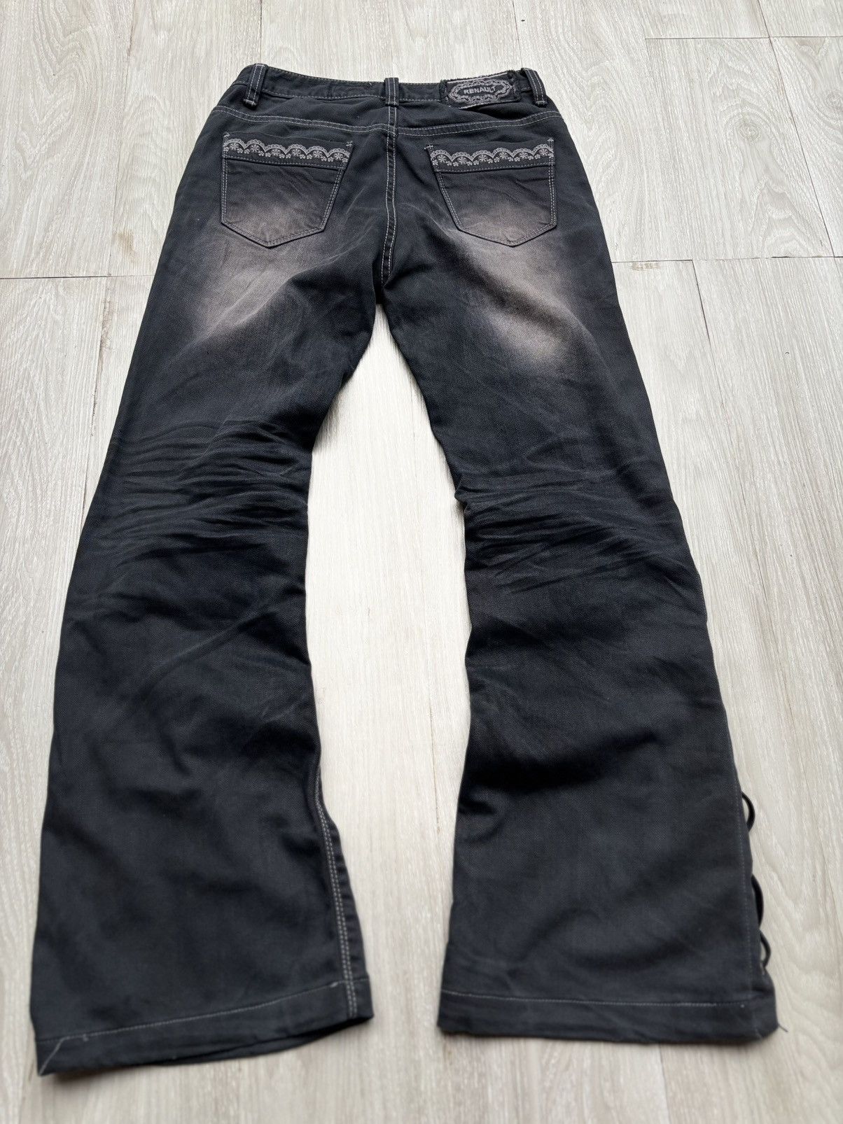 Japanese Brand RENAULT lace up flare jeans Size US 28 / EU 44 - 5 Thumbnail