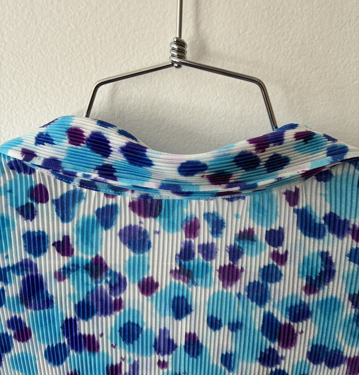 Pleats Please Issey Miyake PLEATS PLEASE Polka Dot Splatter Print Polo Size M / US 6-8 / IT 42-44 - 21 Thumbnail