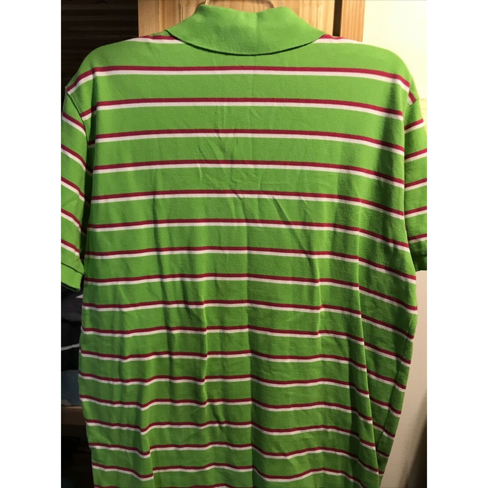 Polo Ralph Lauren Ralph Lauren Polo Men L Green SS 1/4 Button Cotton Shirt Size US L / EU 52-54 / 3 - 9 Thumbnail