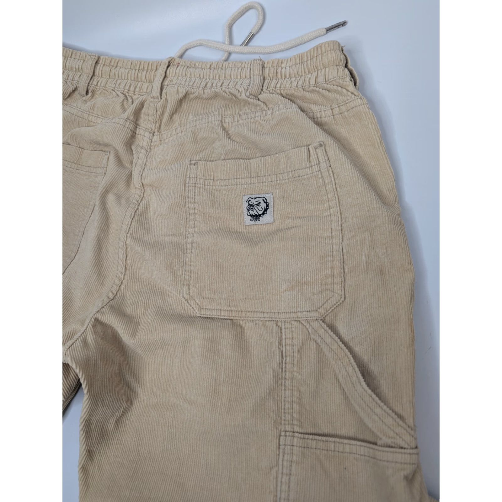 Bdg BDG Urban Outfitters Pants Mens Cargo Carpenter Corduroy Straight Beig e 90s Grunge City College Vintage? Size US 31 - 6 Thumbnail