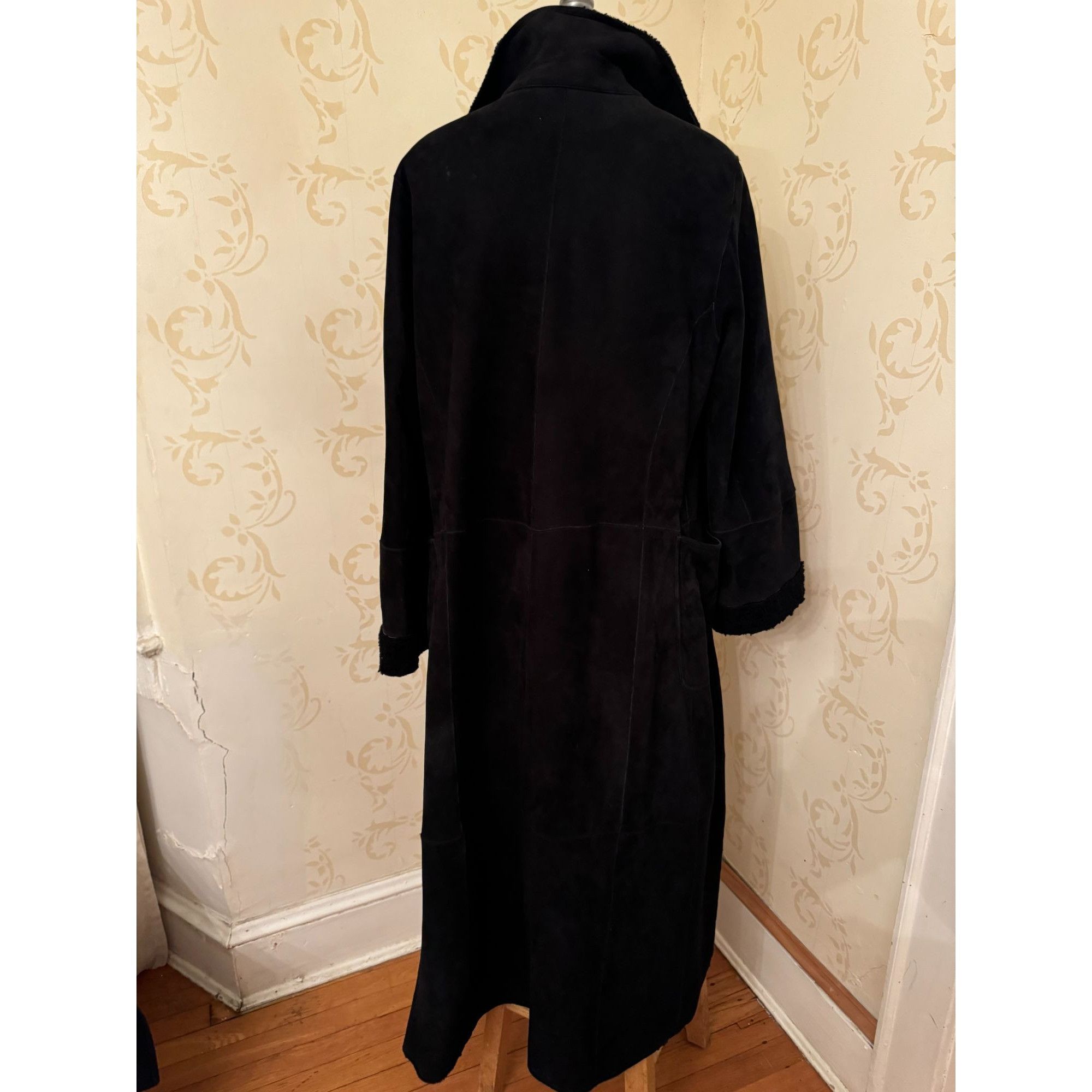 Vintage Beautiful Autunno Collezione Shearling Maxi Stunning Jacket Size M / US 6-8 / IT 42-44 - 3 Thumbnail