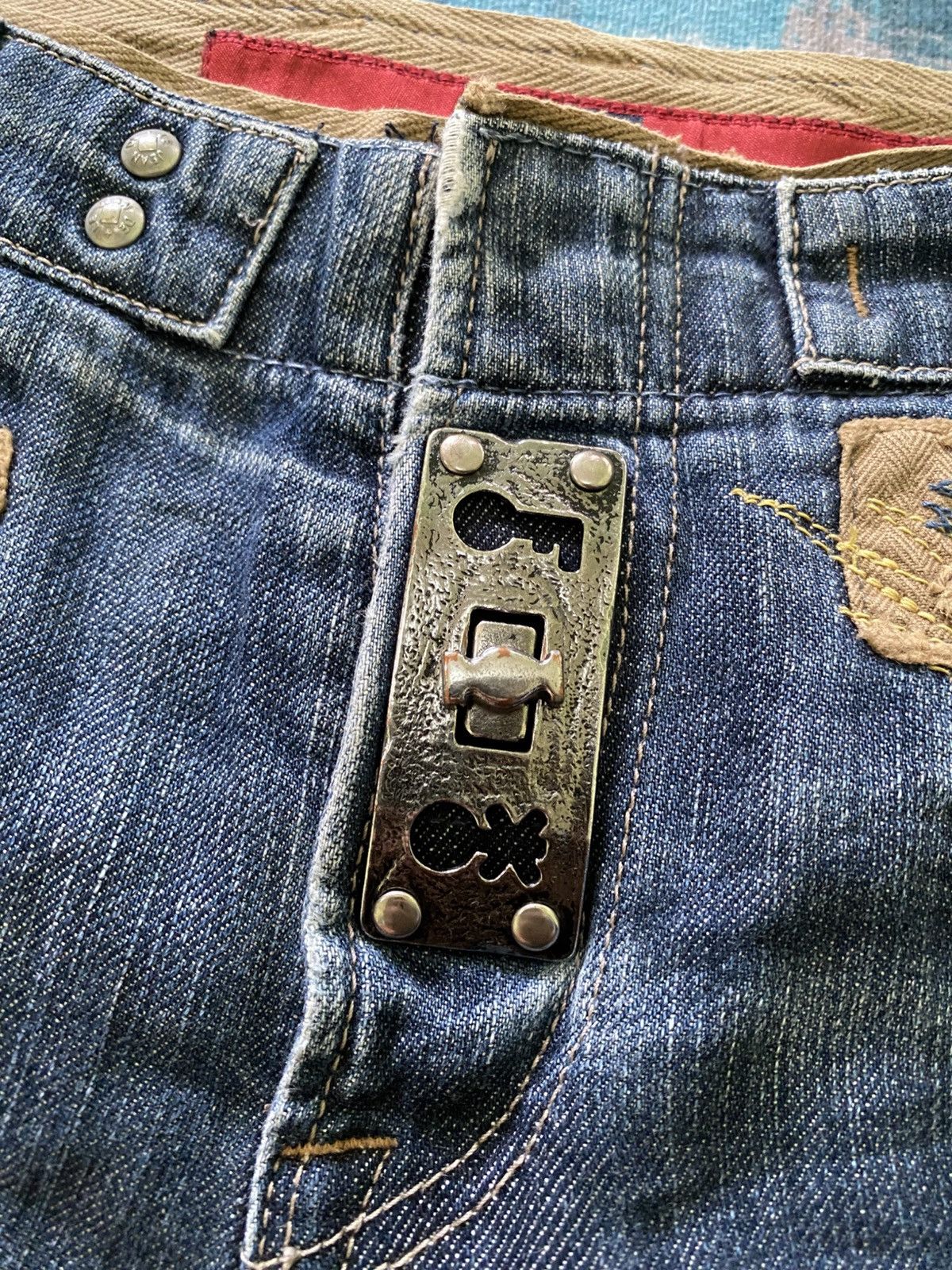 Designer × Marithe + Francois Girbaud Rare Marithe Francois Girbaud Lock Zipper Distressed Denim Size US 29 - 6 Thumbnail