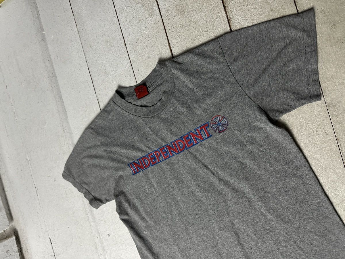 Independent Truck Co. 🚨VNTG INDEPENDENT SKATE T-SHIRT BIG LOGO GRAY Size US S / EU 44-46 / 1 - 2 Thumbnail