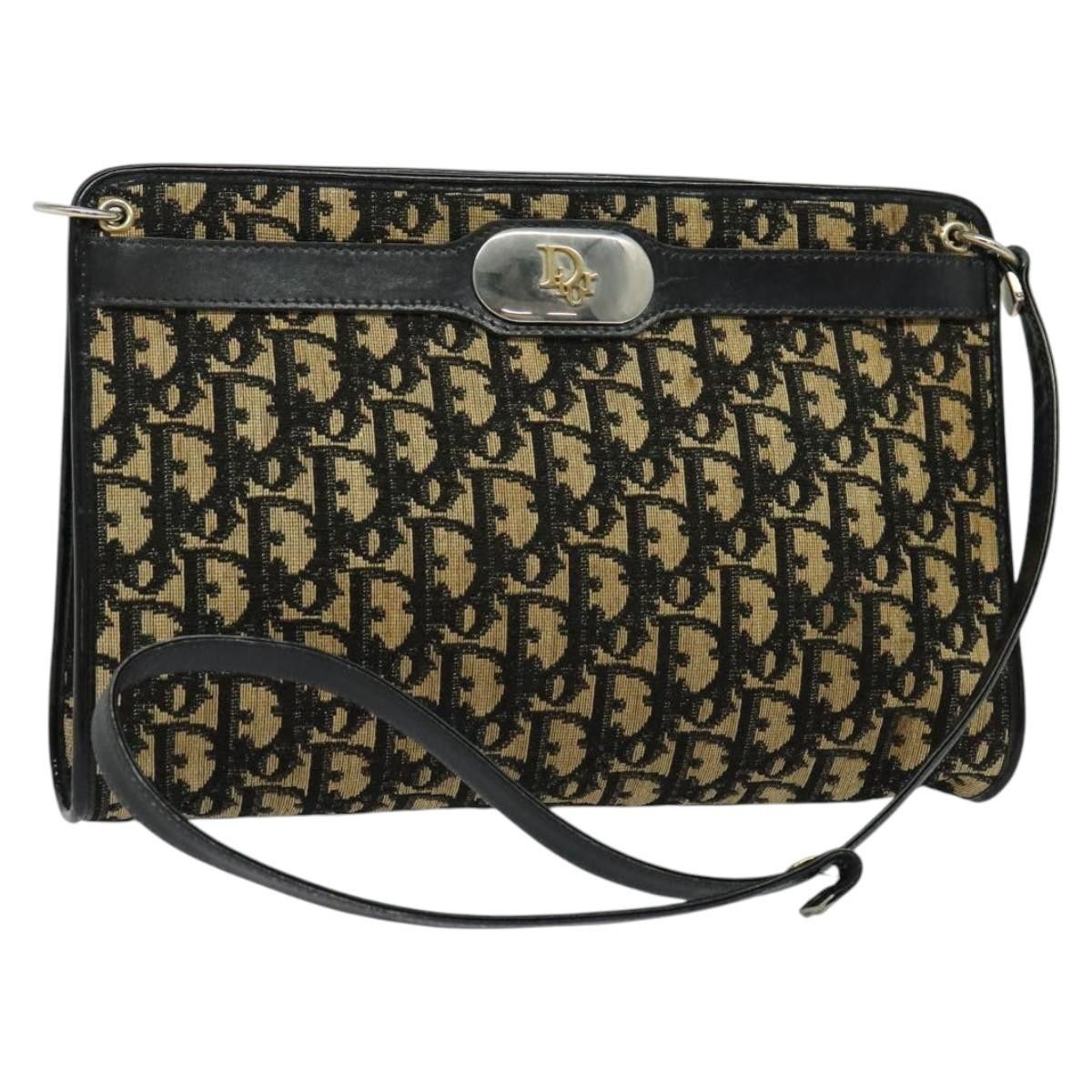 Dior DIOR Trotter Canvas Shoulder Bag Black Size ONE SIZE - 1 Thumbnail