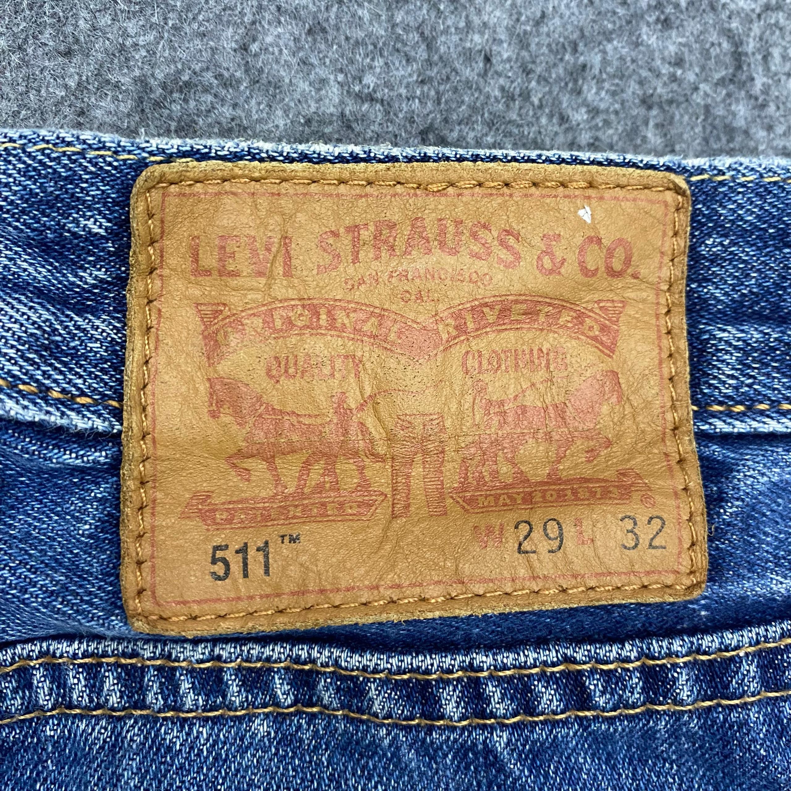Levi's Vintage levis 511 Distressed Denim Kurt Cobain Style Size US 29 - 12 Thumbnail