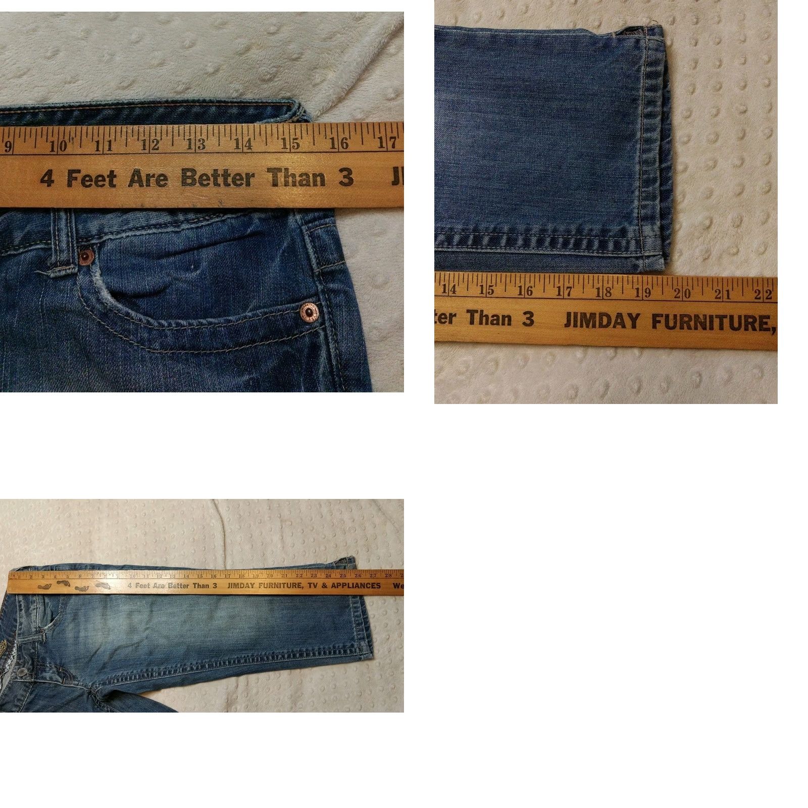 American Eagle Outfitters American Eagle Outfitters Jeans Womens Artist 5-Pocket Denim Straight Mid Rise Dark Blue 30x19 (8) Cotton Spandex XS? Size 30" / US 8 / IT 44 - 8 Thumbnail